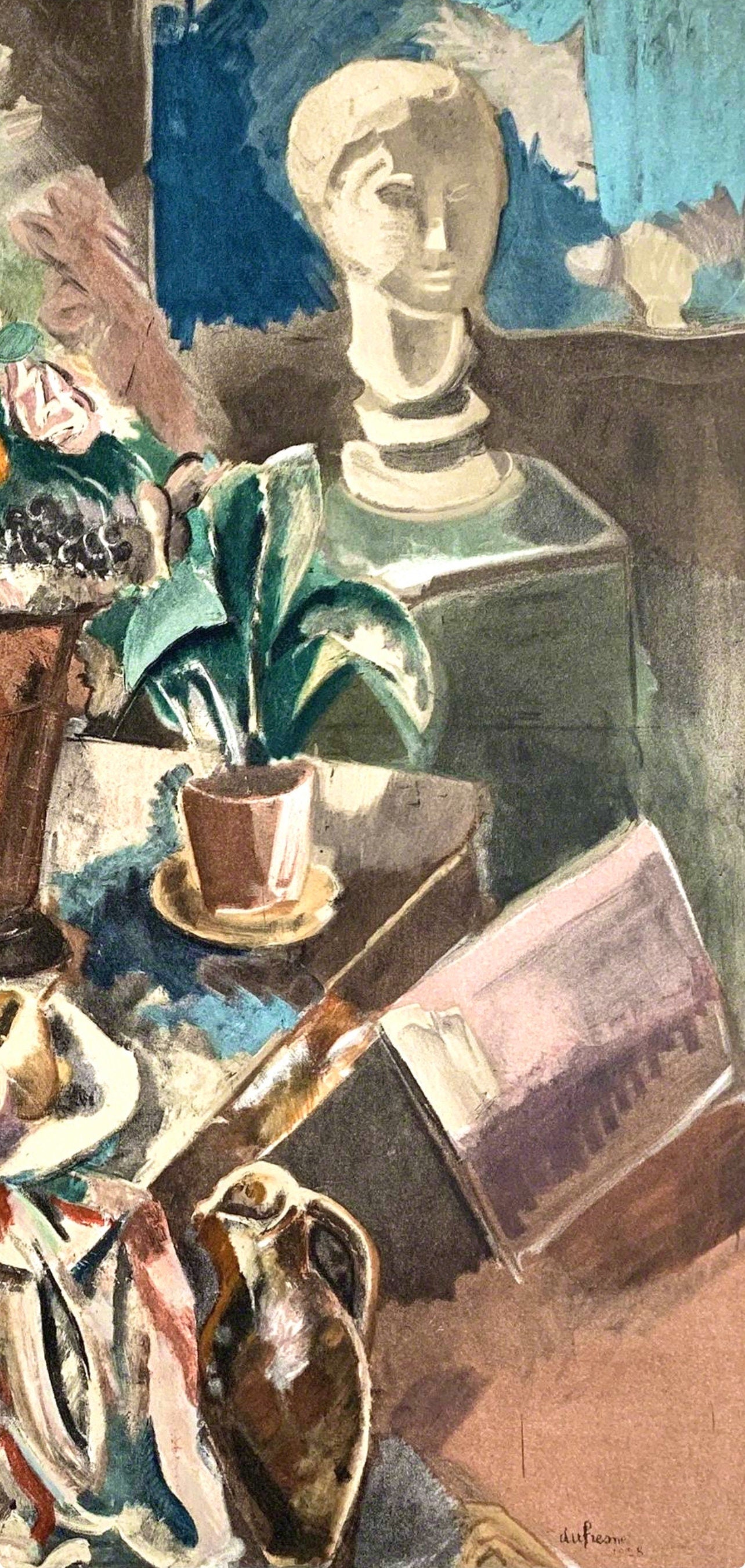 Charles Dufresne, Nature morte au pot de fleurs, Collection Pierre Lévy, Limited Edition Lithograph