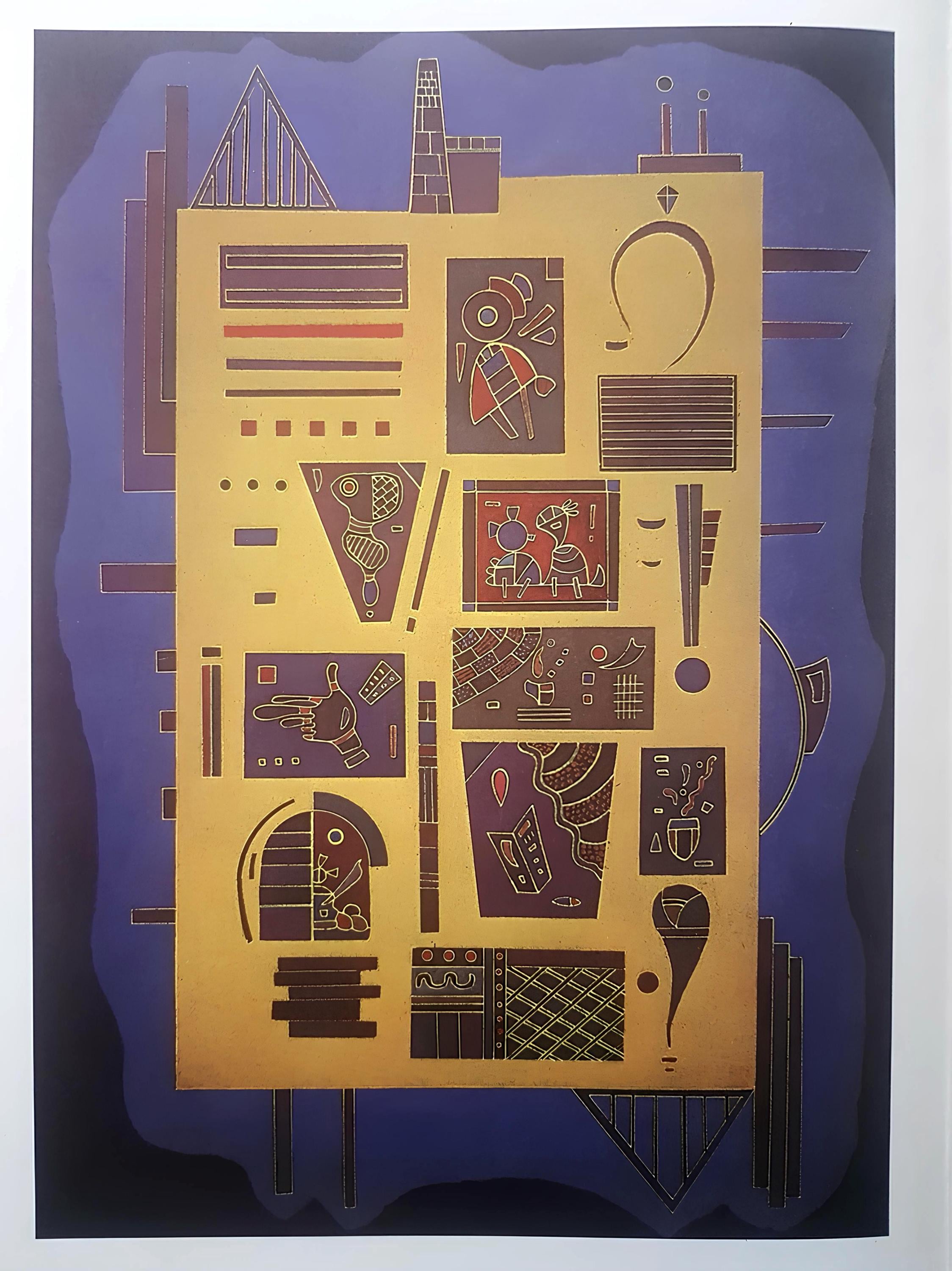 Wassily Kandinsky, Composition, Derrière le miroir, Limited Edition Lithograph