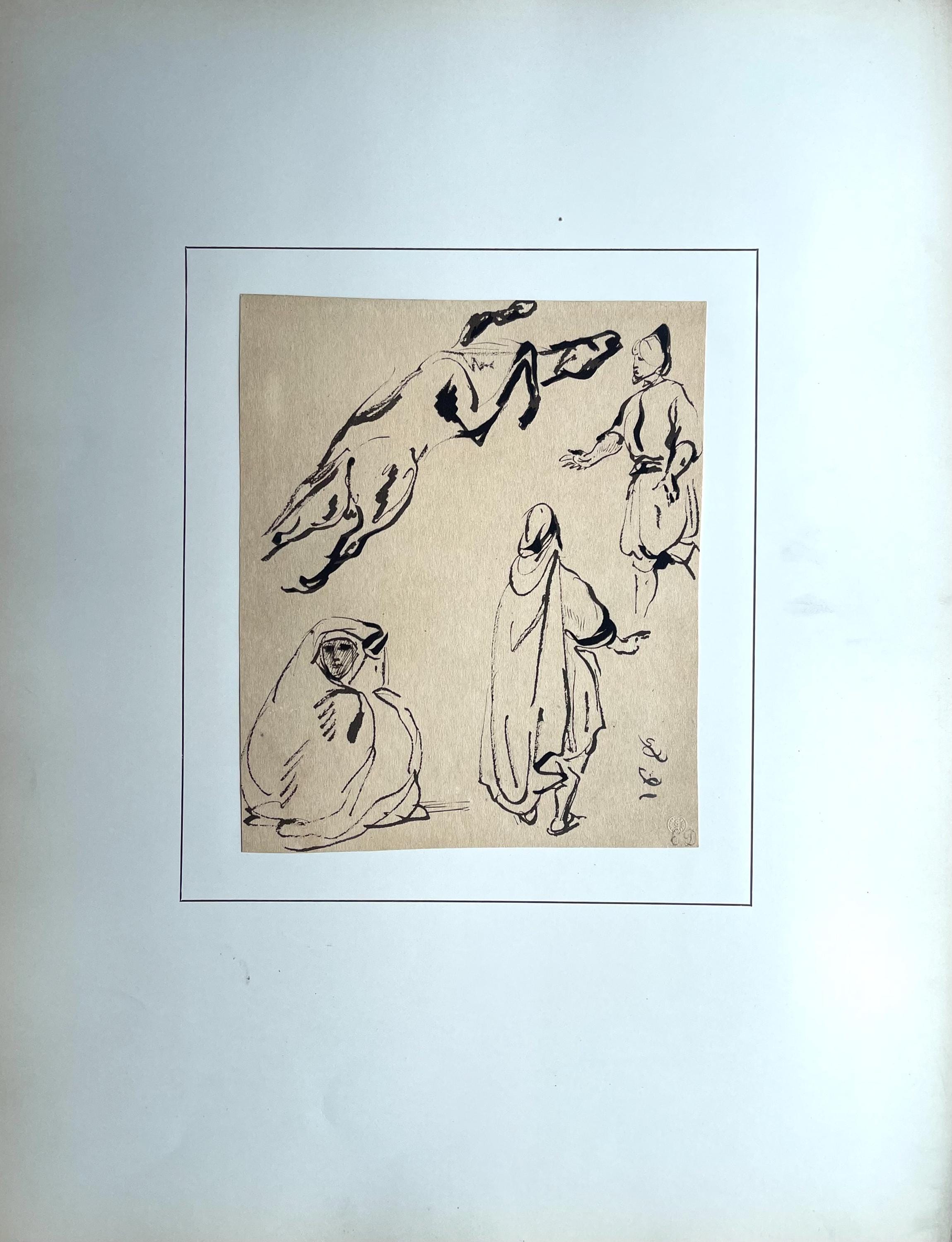 Eugène Delacroix, Composition, Trente et un Dessins et Aquarelles du Maroc, Limited Edition Lithograph