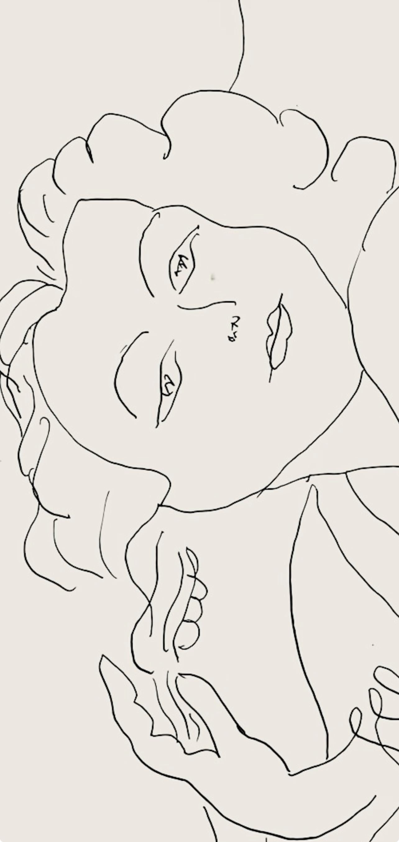 Henri Matisse, Série F, var. 4 (Duthuit 9), Henri Matisse, Dessins, Thèmes et variations, Limited Edition Lithograph