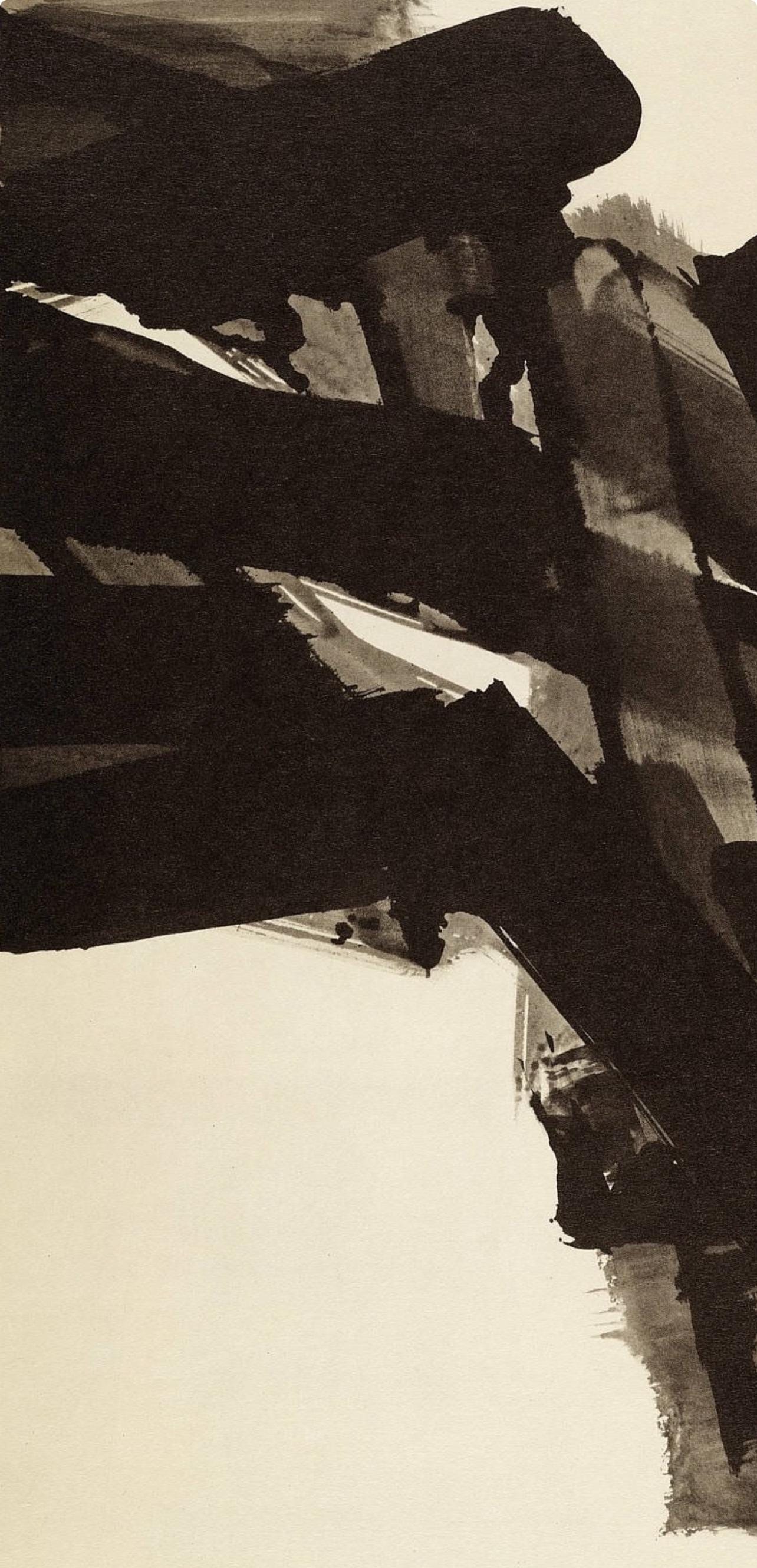 Pierre Soulages, Composition, Pierre Soulages, Peintres d'aujourd'hui, Limited Edition Lithograph