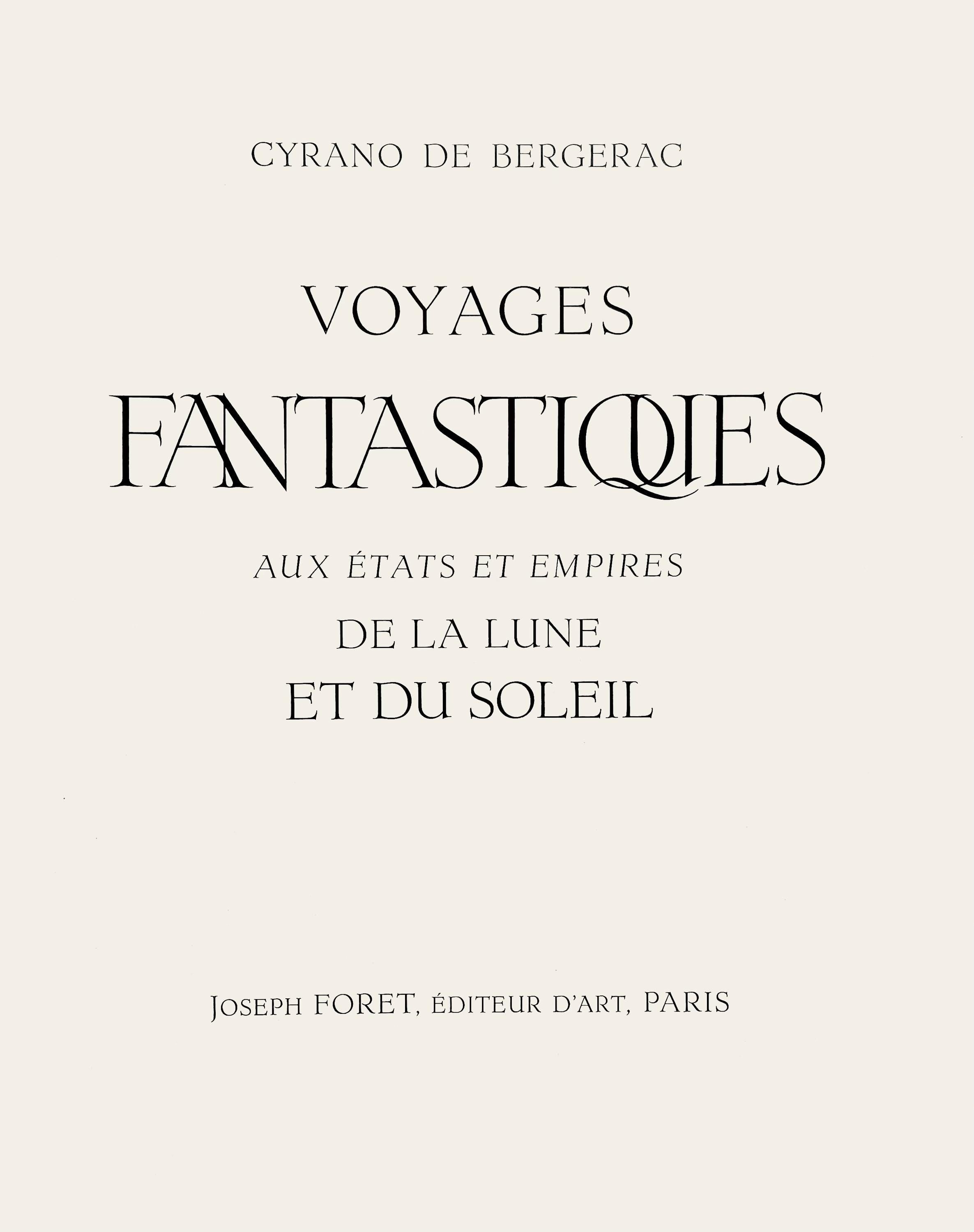 Bernard Buffet, Composition (Reinz 208-222), Voyages Fantastiques, Limited Edition Etching