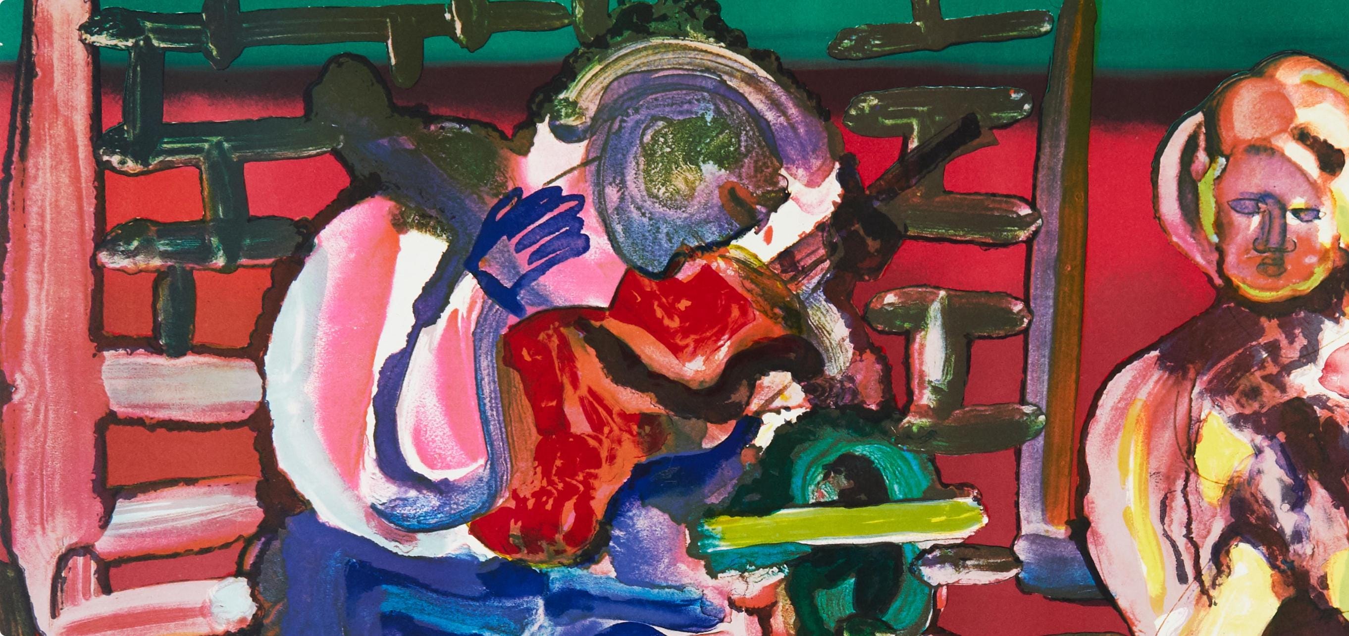 Romare Bearden, Louisiana Serenade (Gelburd/Rosenberg 70-77), Jazz Series, Limited Edition Lithograph