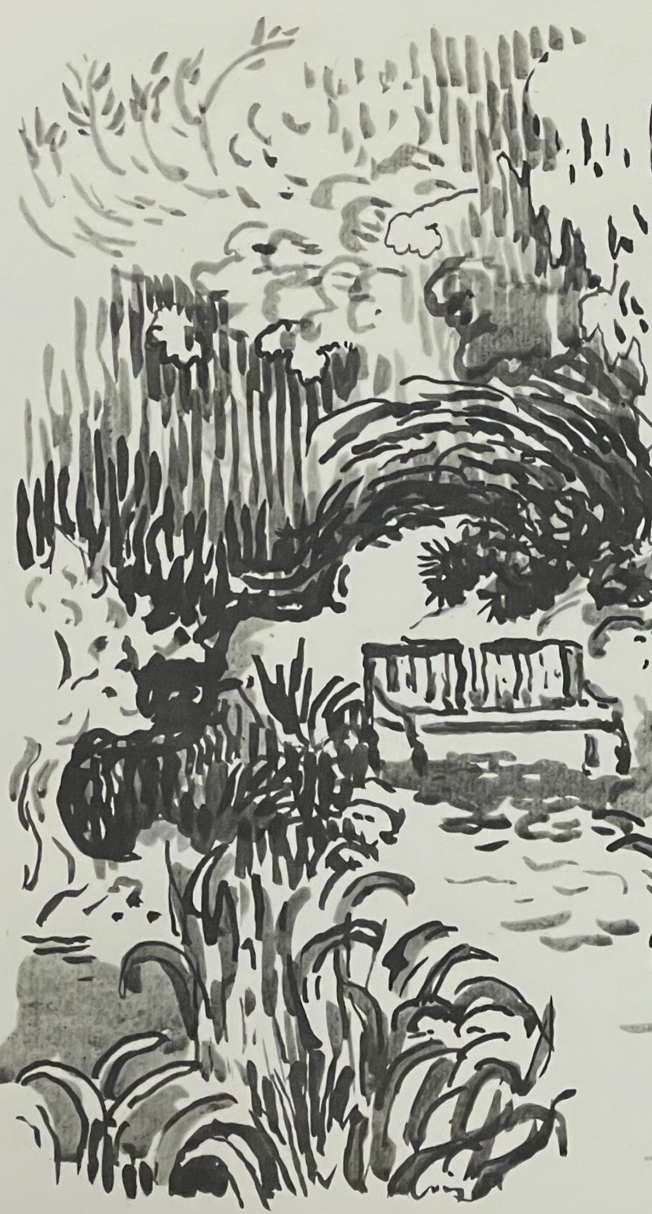 Paul Signac, St-Tropez. Le jardin, Signac Dessins, Limited Edition Lithograph