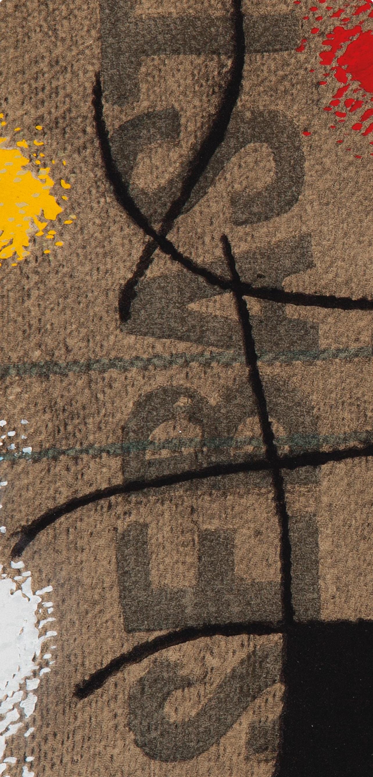 Joan Miró, Composition (Cramer 69; Dupin 292; Mourlot 286-294), Miró 1959-1960, Limited Edition Lithograph