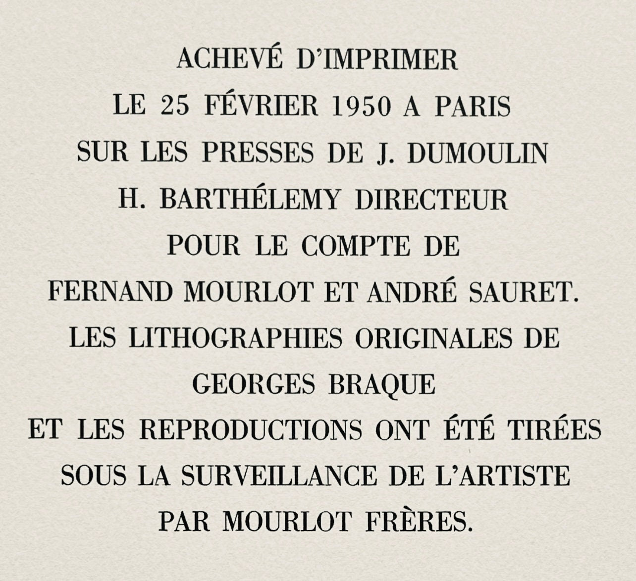 Georges Braque, Les poissons rouges, Une Aventure Méthodique