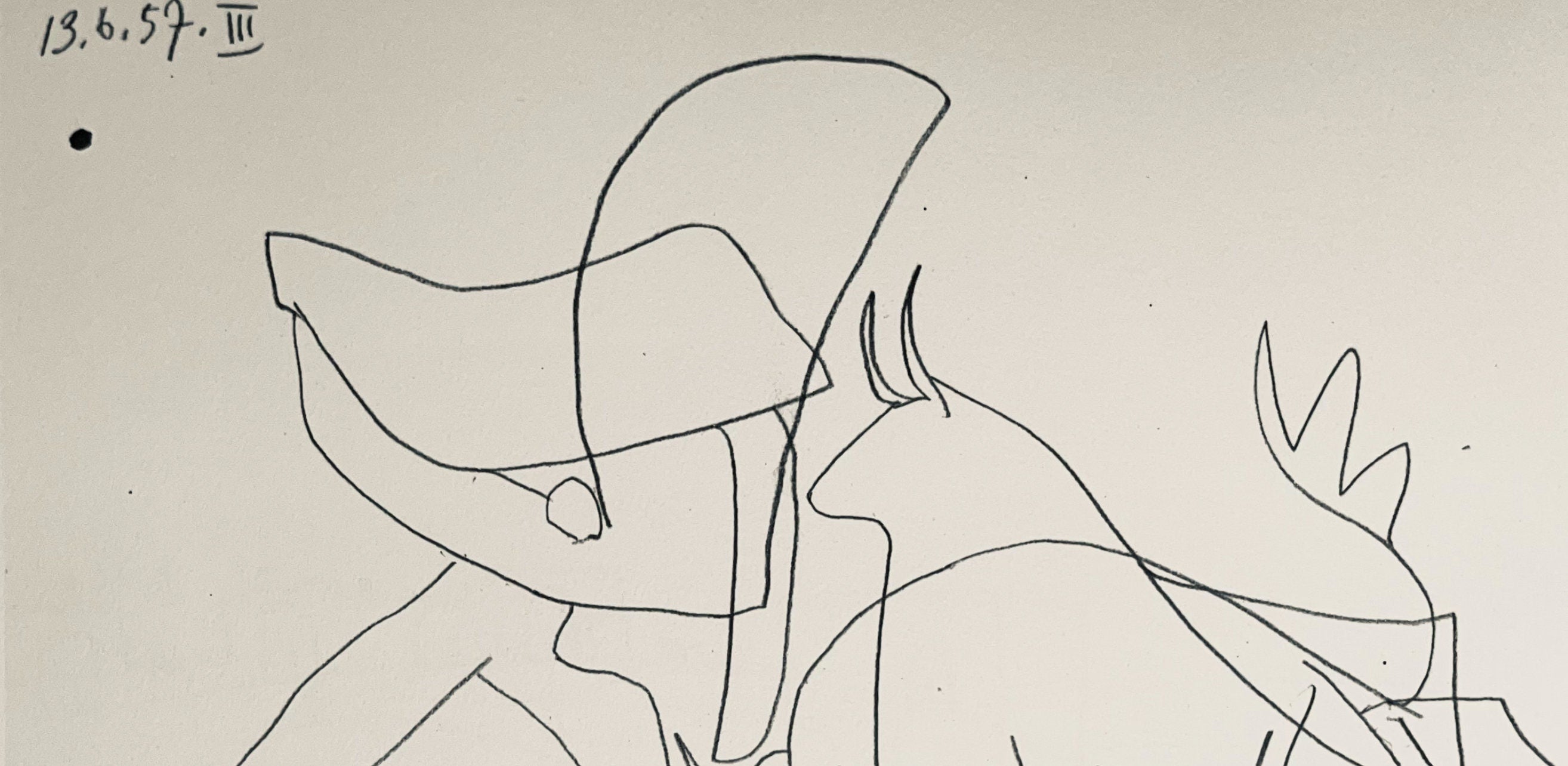 Pablo Picasso, Composition (Bloch 1276; Czwiklitzer 23), Toros y Toreros, Limited Edition Lithograph