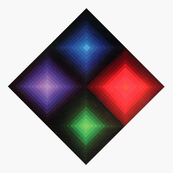 Victor Vasarely, Composition, Folklore Planétaire, Limited Edition Héliogravure