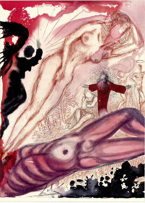Salvador Dali, Composition (Michler/Löpsinger 1600; Field 69-3), Biblia Sacra, Limited Edition Lithograph