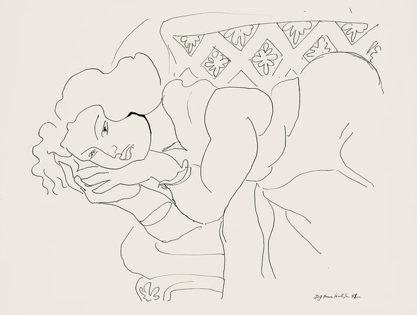 Henri Matisse, Série D, var. 9 (Duthuit 9), Henri Matisse, Dessins, Thèmes et variations, Limited Edition Lithograph