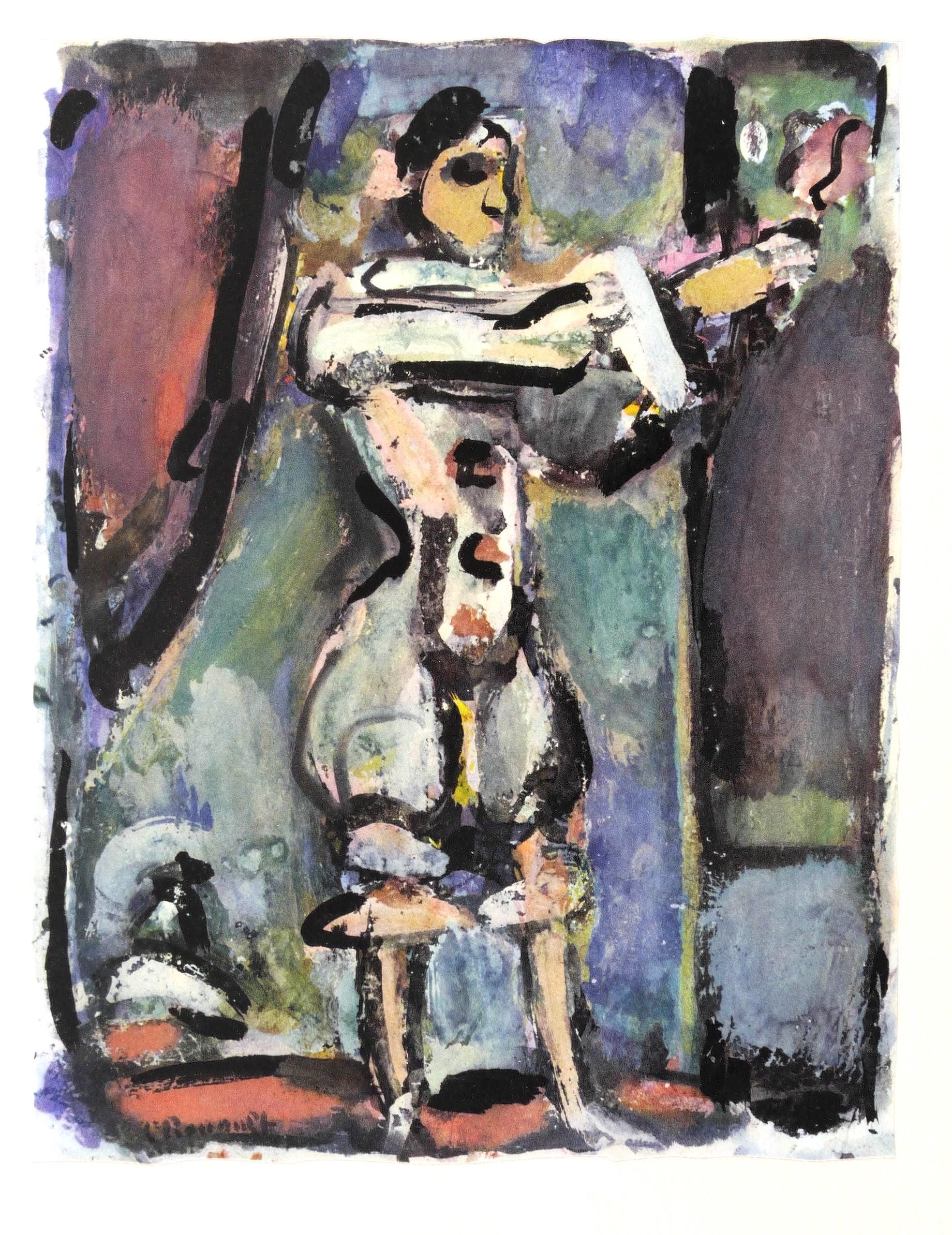 Georges Rouault, Composition, Divertissement, Limited Edition Lithograph