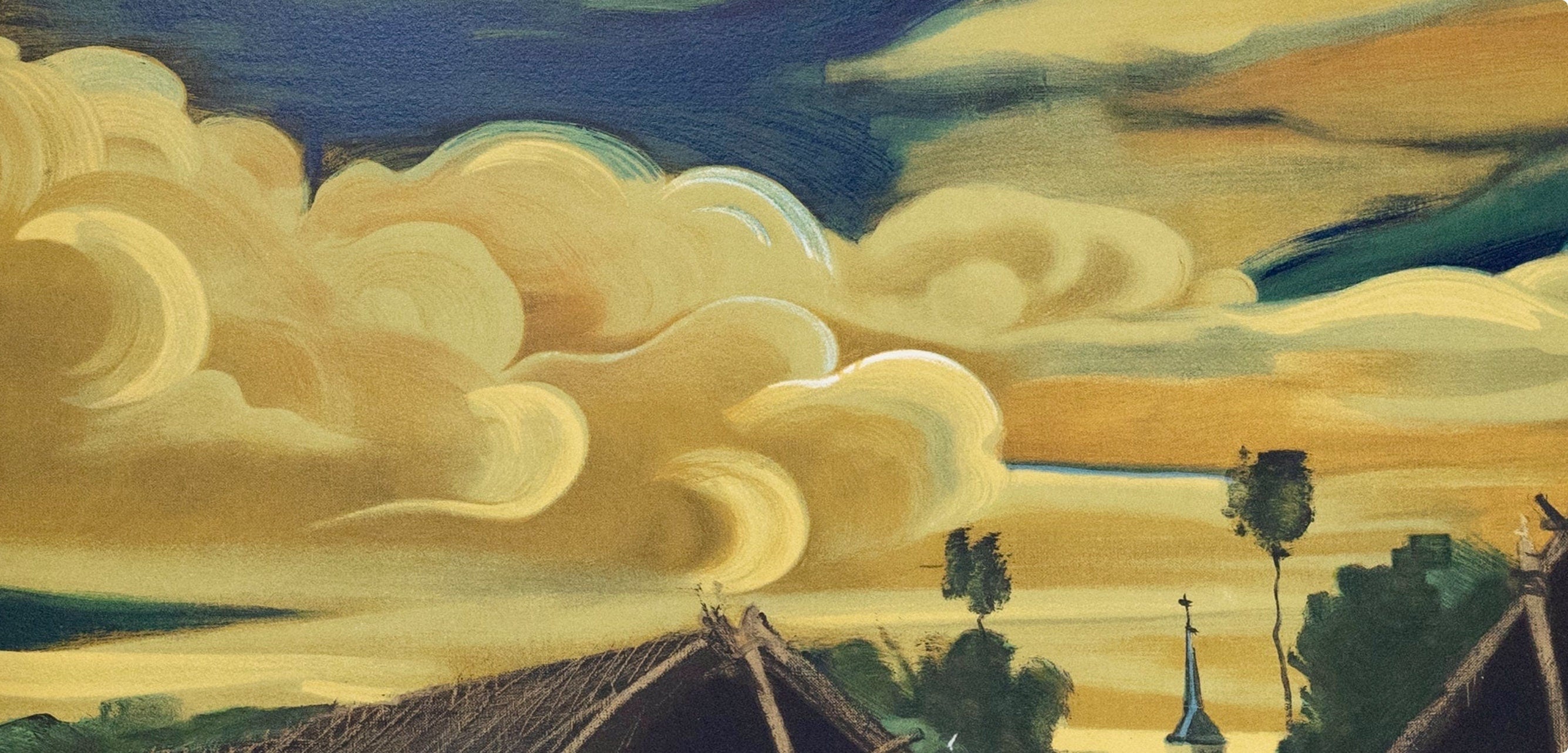 André Derain, Les deux hangars, André Derain, Collection Pierre Lévy, Limited Edition Lithograph