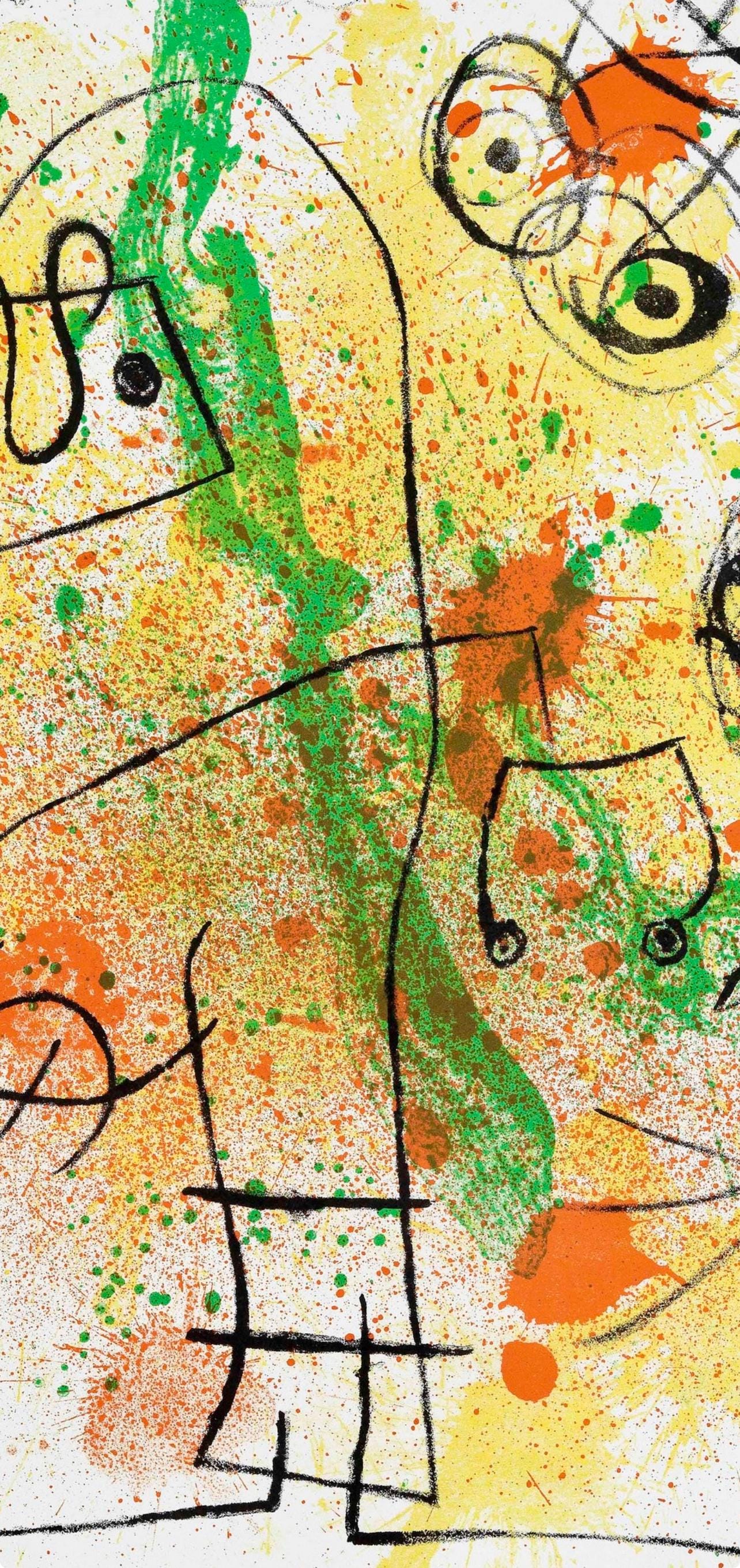 Joan Miró, Composition (Cramer 112; Mourlot 439-442), Derrière le miroir, Limited Edition Lithograph