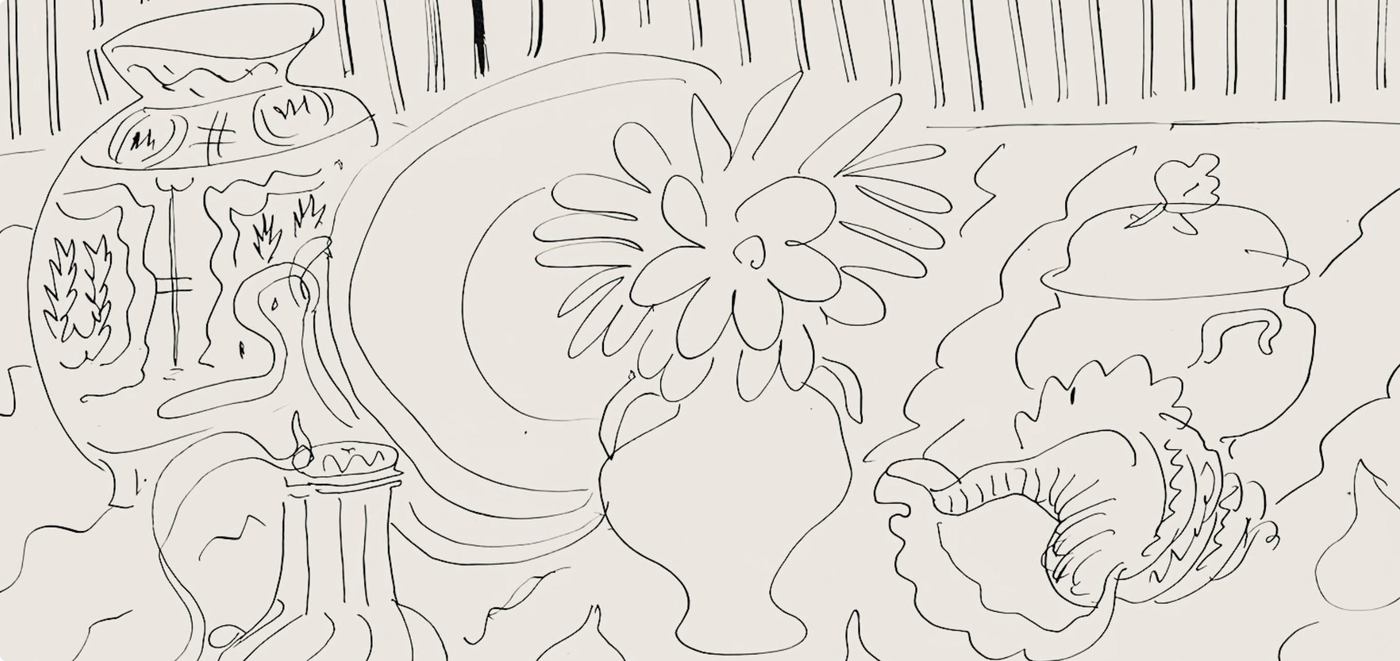 Henri Matisse, Série G, var. 2 (Duthuit 9), Henri Matisse, Dessins, Thèmes et variations, Limited Edition Lithograph
