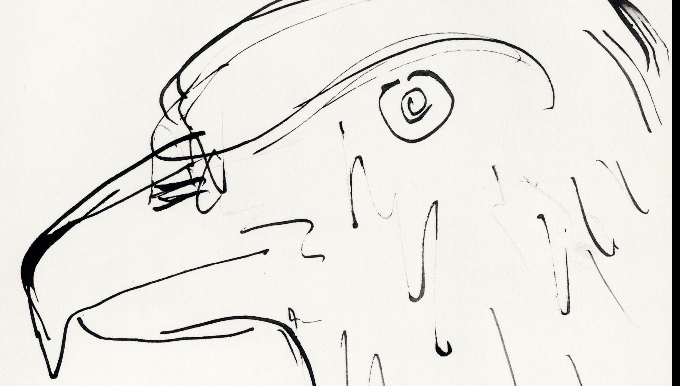 Pablo Picasso, Tête d'aigle (Cramer No. 84), 40 dessins de Picasso en marge du Buffon, Limited Edition Lithograph
