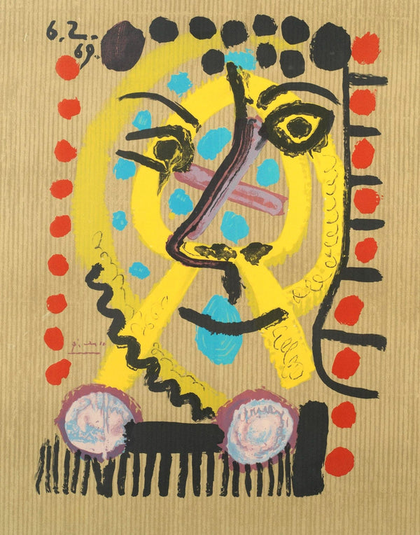 Pablo Picasso, Composition (Orozco 207-261), Vingt-Neuf Portraits Imaginaires, Limited Edition Lithograph