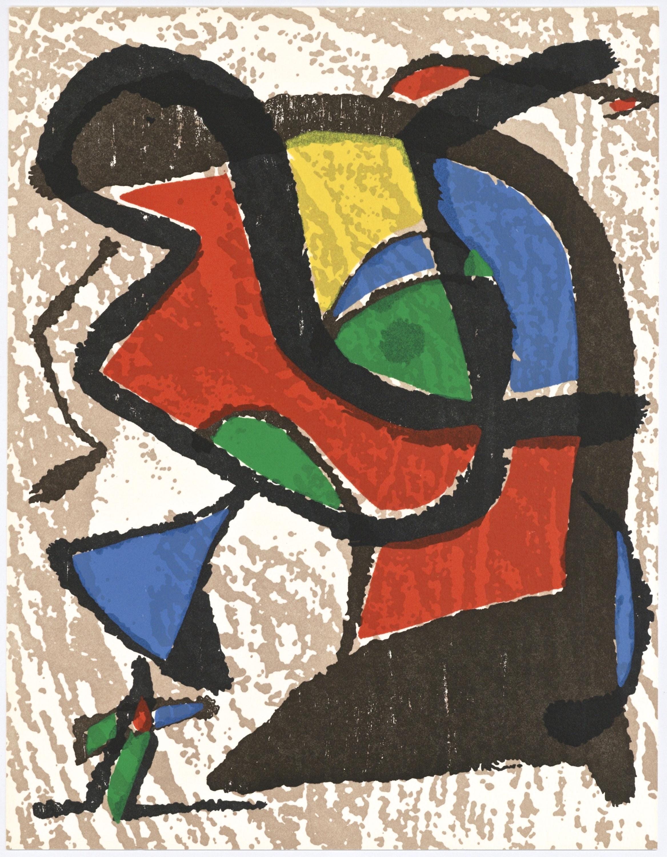 Joan Miró, Composition (Dupin 1289), Miró Graveur, Limited Edition Woodcut