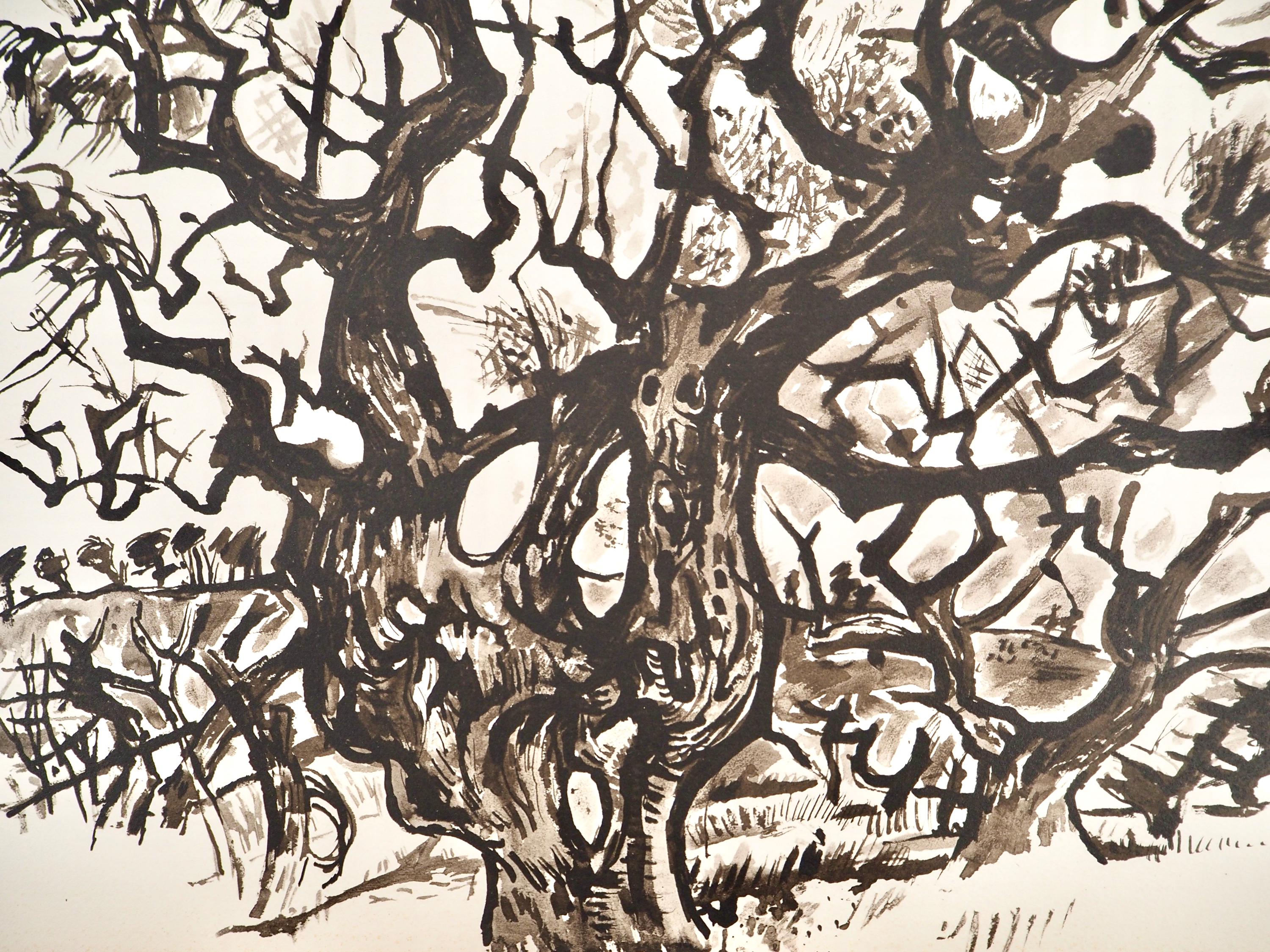 Édouard Pignon, Composition, Arbres et Voiles, Limited Edition Lithograph