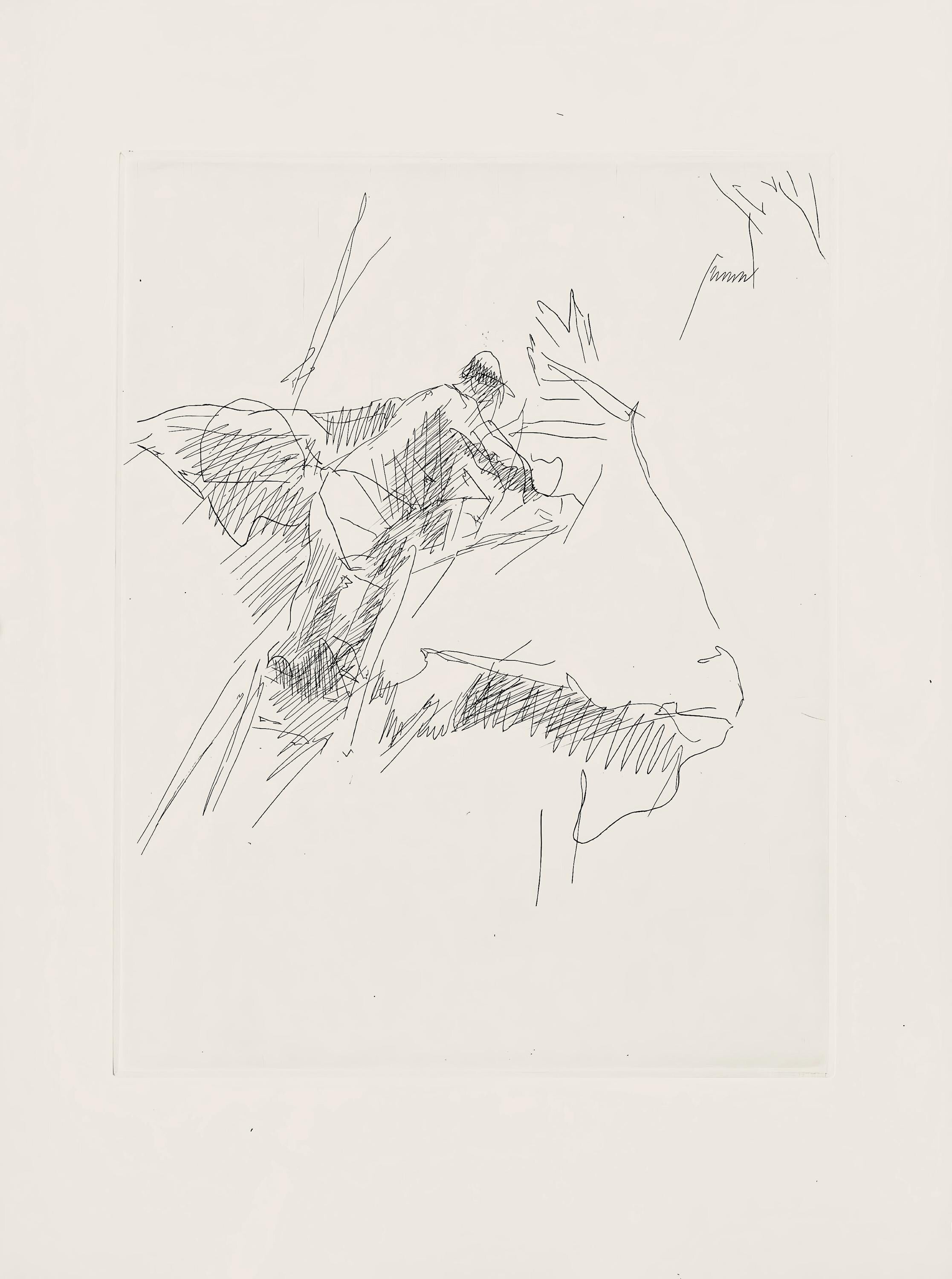 Jacques Villon, Composition (Ginestet/Pouillon 42-64), Hésiode, Les Travaux et les Jours, Limited Edition Etching