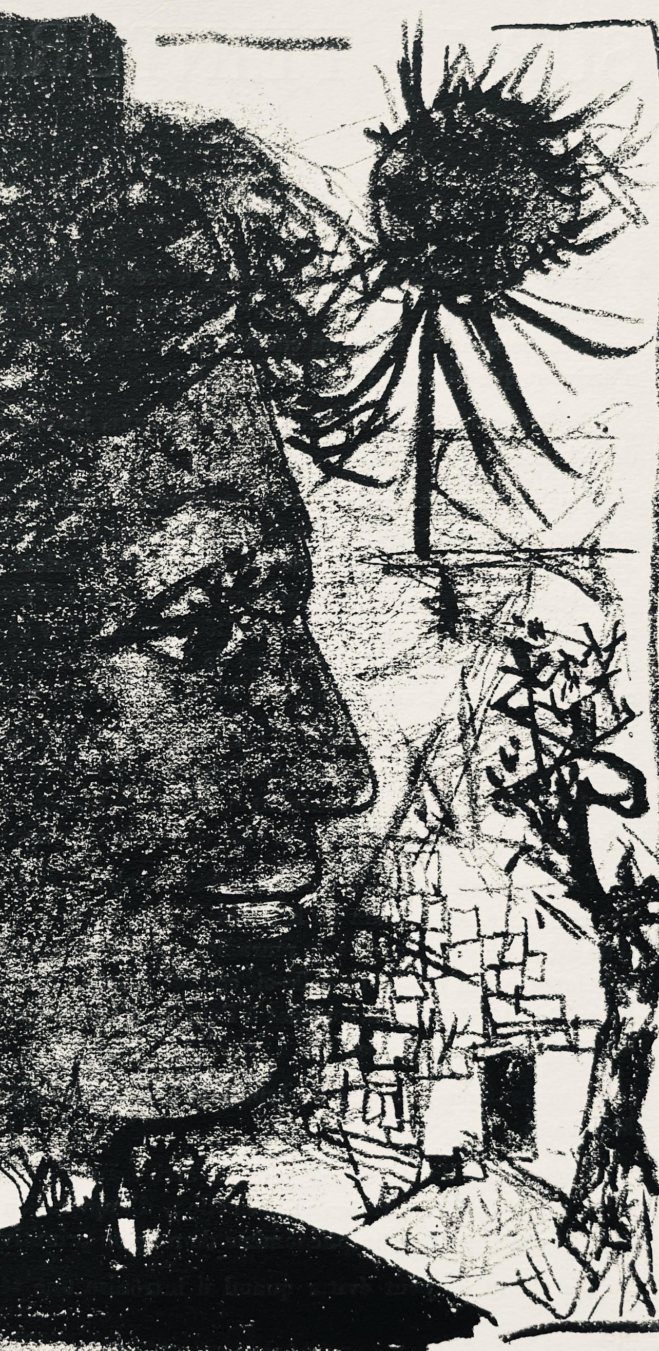 André Marchand, Composition, pierre ã feu provence noire, Limited Edition Lithograph