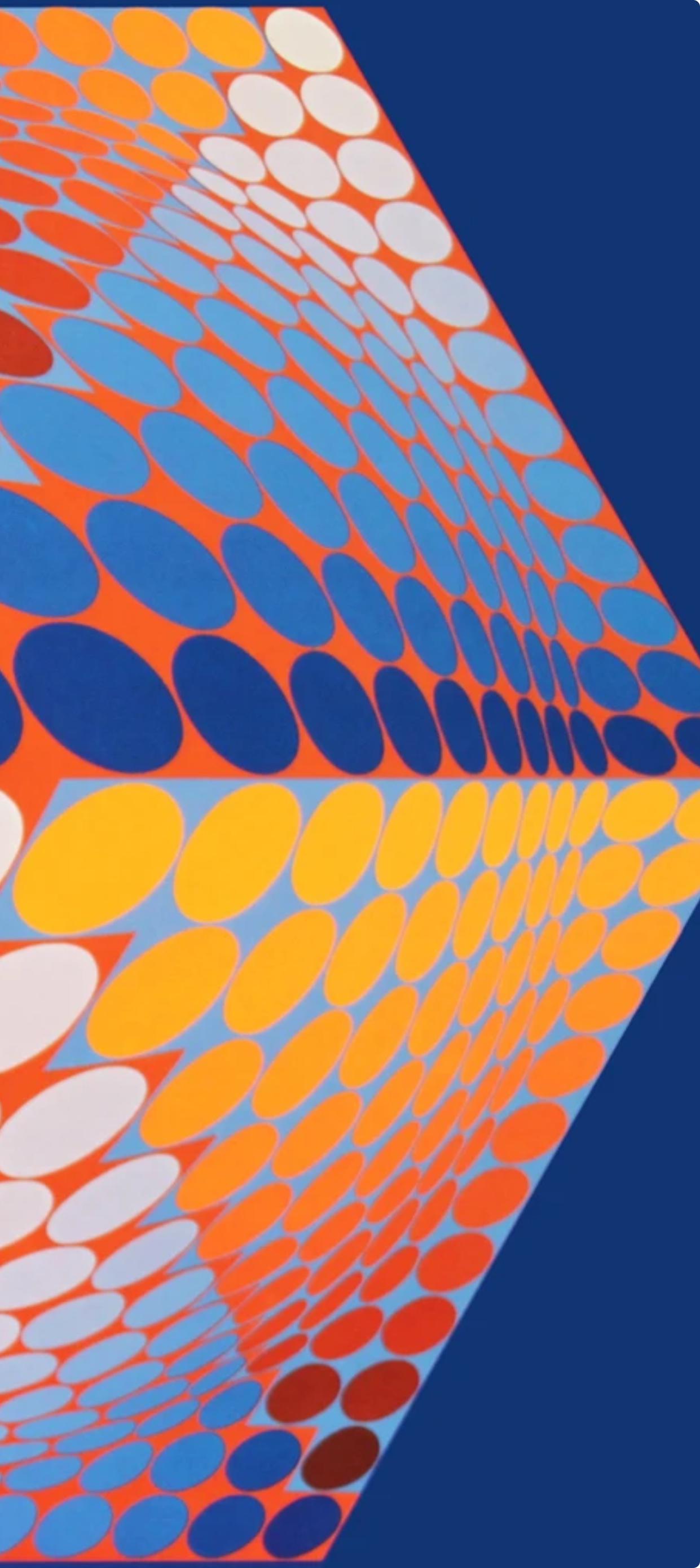 Victor Vasarely, Composition, Progressions III, Limited Edition Héliogravure