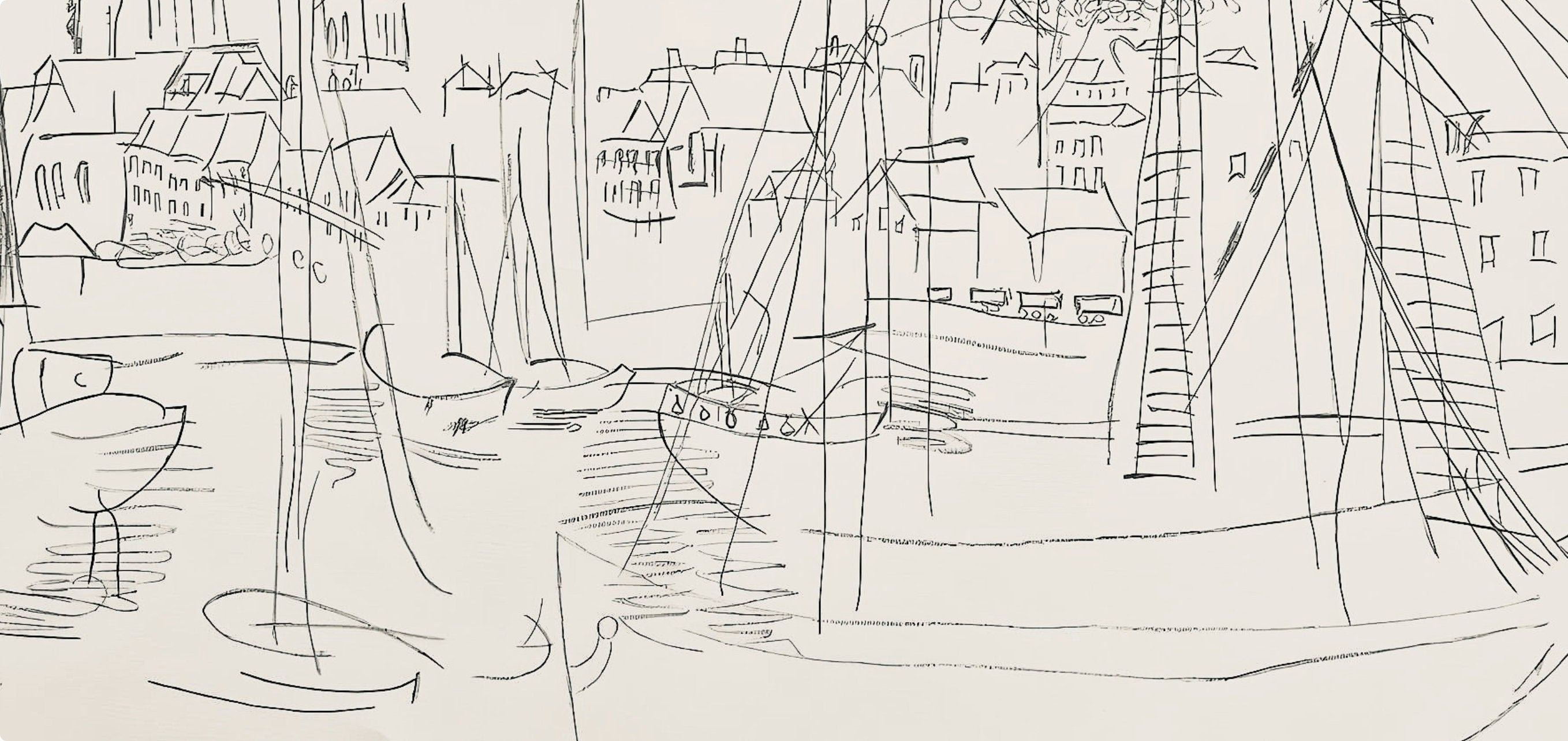 Raoul Dufy, Composition, Les Côtes Normandes, Limited Edition Lithograph