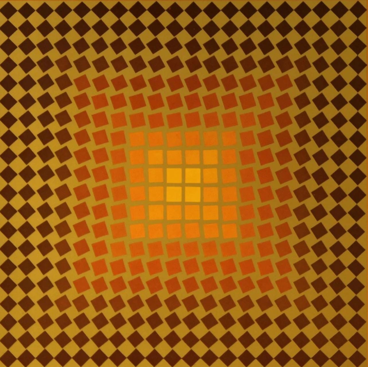 Victor Vasarely, Composition, CTA 102, Limited Edition Héliogravure