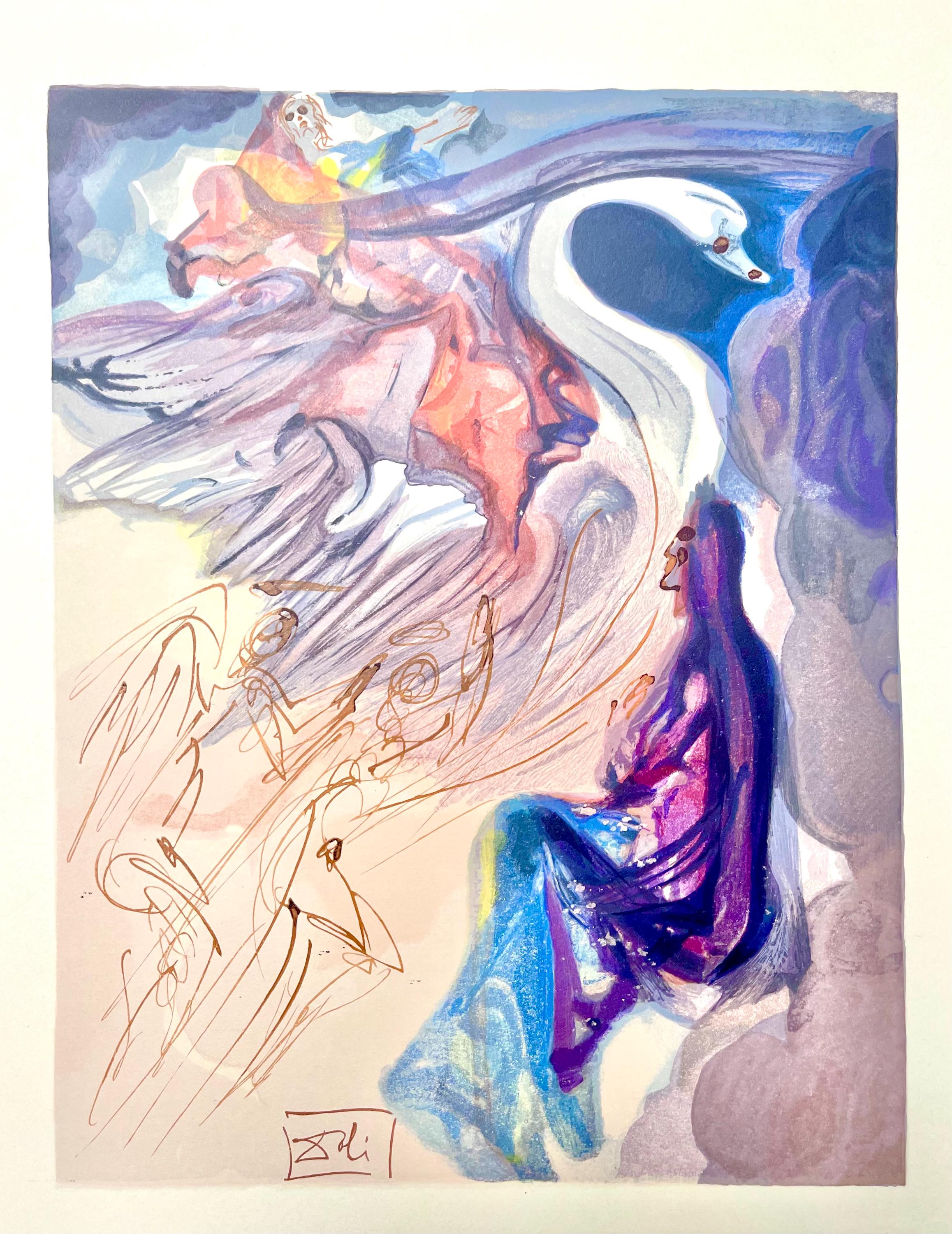 Salvador Dali, Paradies XX (Field 189-200; Michler/Löpsinger 1039-1138), Die Göttliche Komödie, Signed, Limited Edition Woodcut