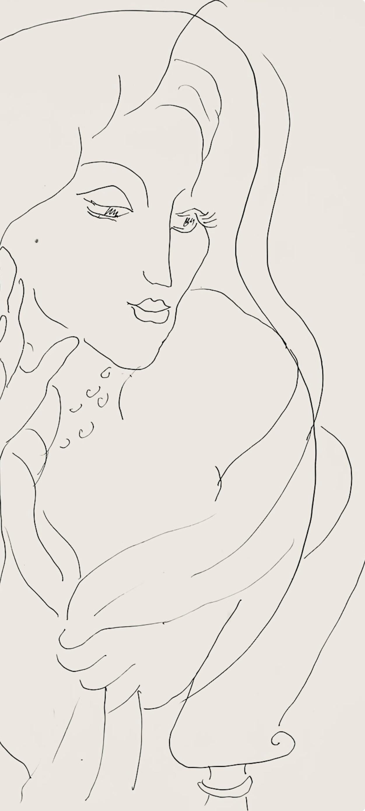 Henri Matisse, Série K, var. 4 (Duthuit 9), Henri Matisse, Dessins, Thèmes et variations, Limited Edition Lithograph