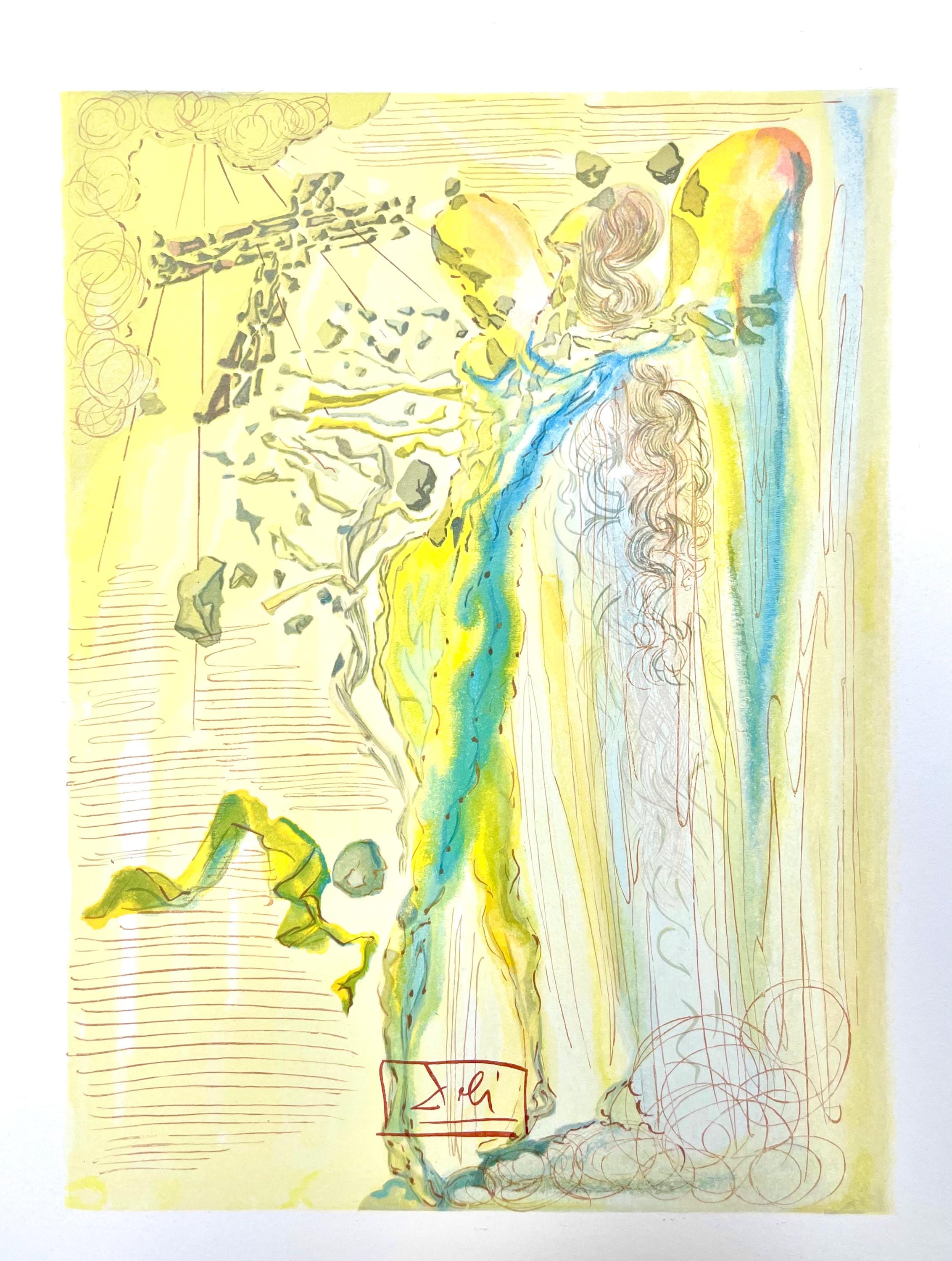 Salvador Dali, Paradies XII (Field 189-200; Michler/Löpsinger 1039-1138), Die Göttliche Komödie, Signed, Limited Edition Woodcut