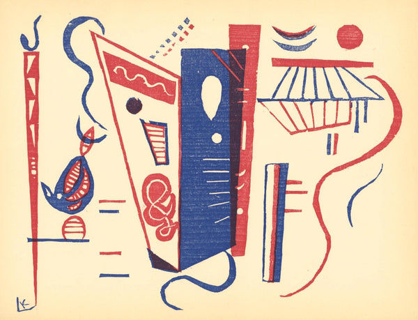 Wassily Kandinsky, Composition (Roethel 201), XXe siècle, Limited Edition Woodcut