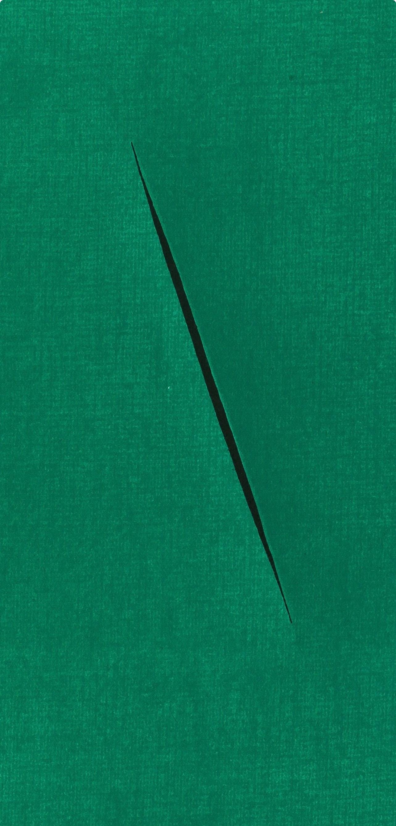 Lucio Fontana, Composition, XXe siècle, Limited Edition Lithograph