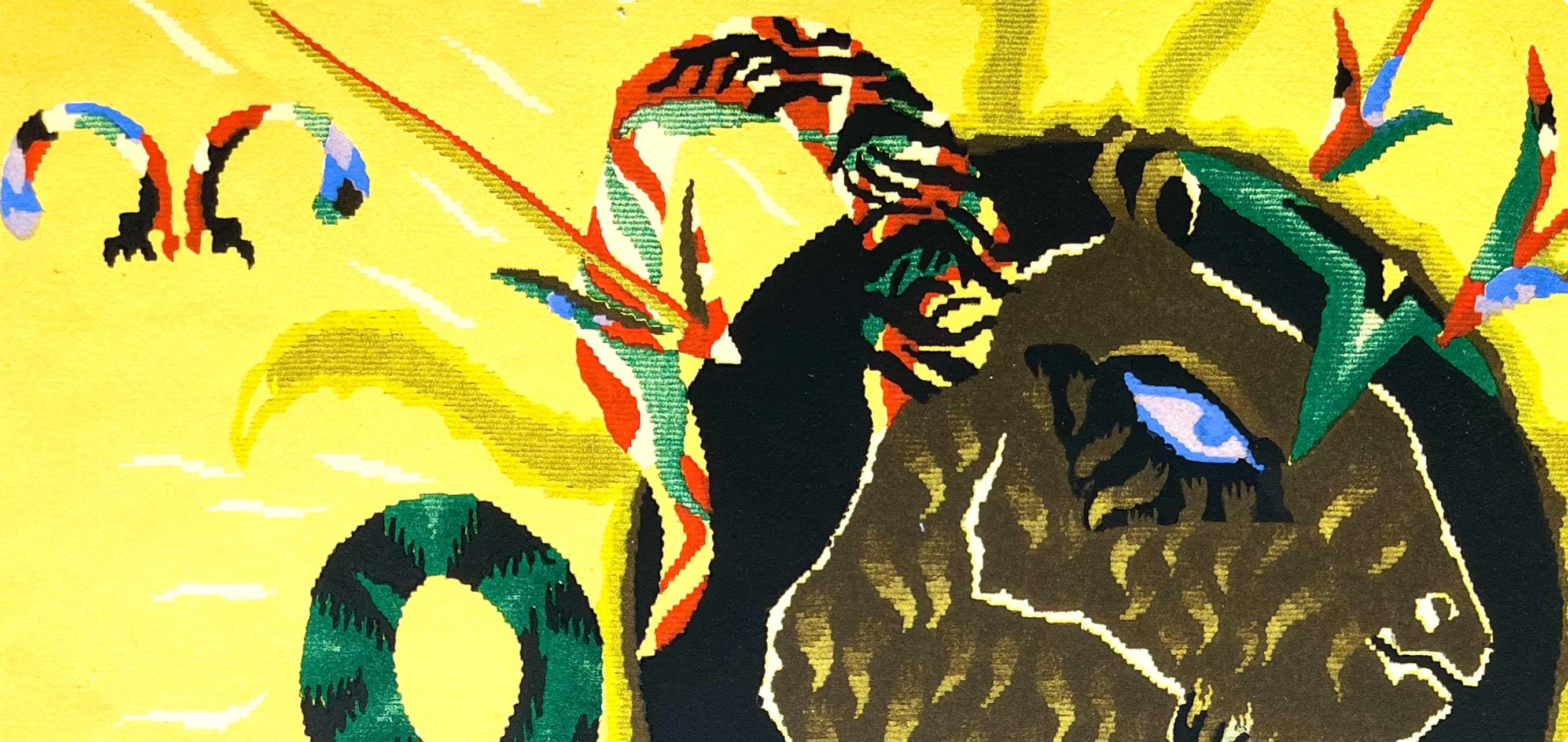 Jean Lurçat, Le Capricorne (Capricorn), Les Signes du zodiaque, Limited Edition Lithograph