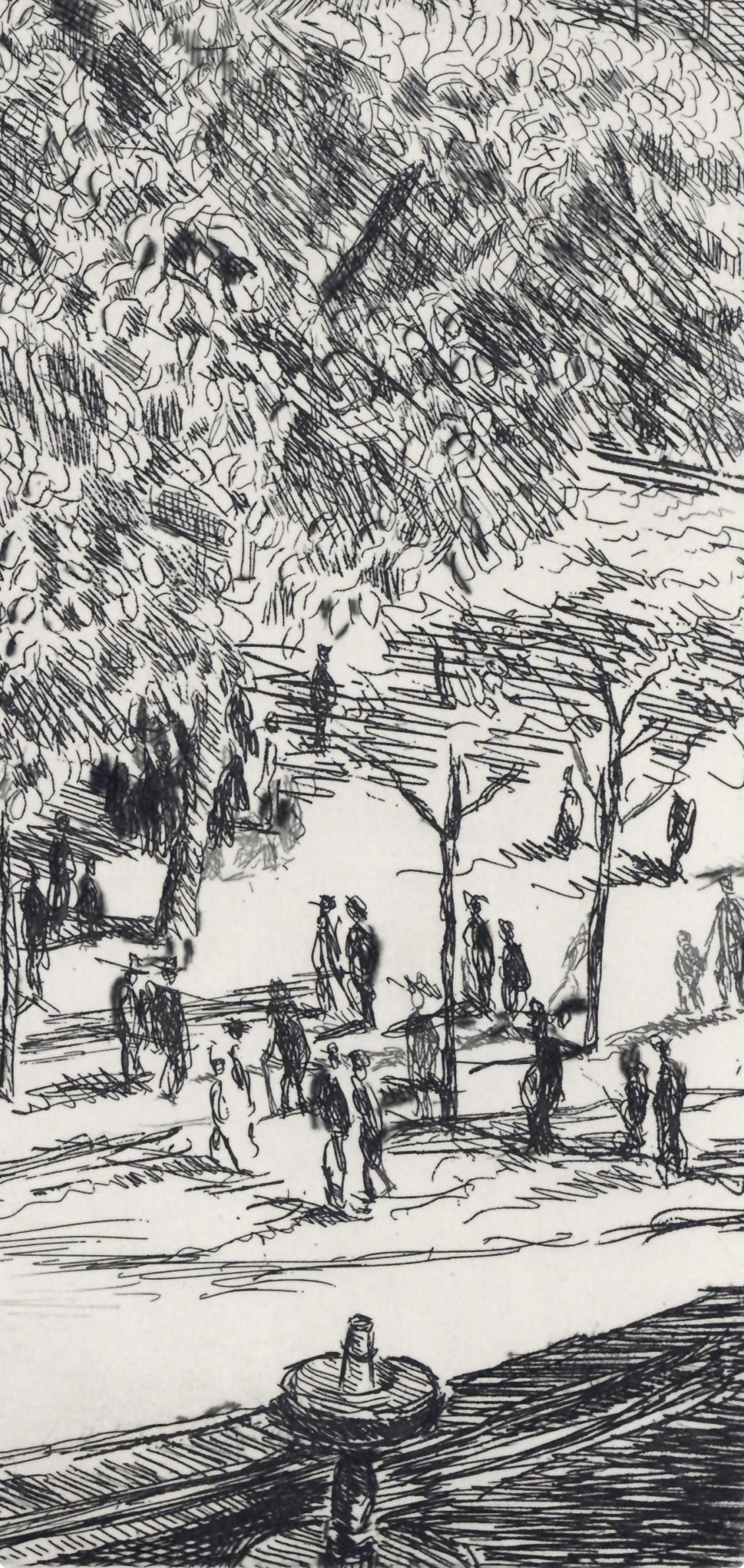 Georges Dufrénoy, Placement Des Vosges, A La gloire à Paris, Limited Edition Etching