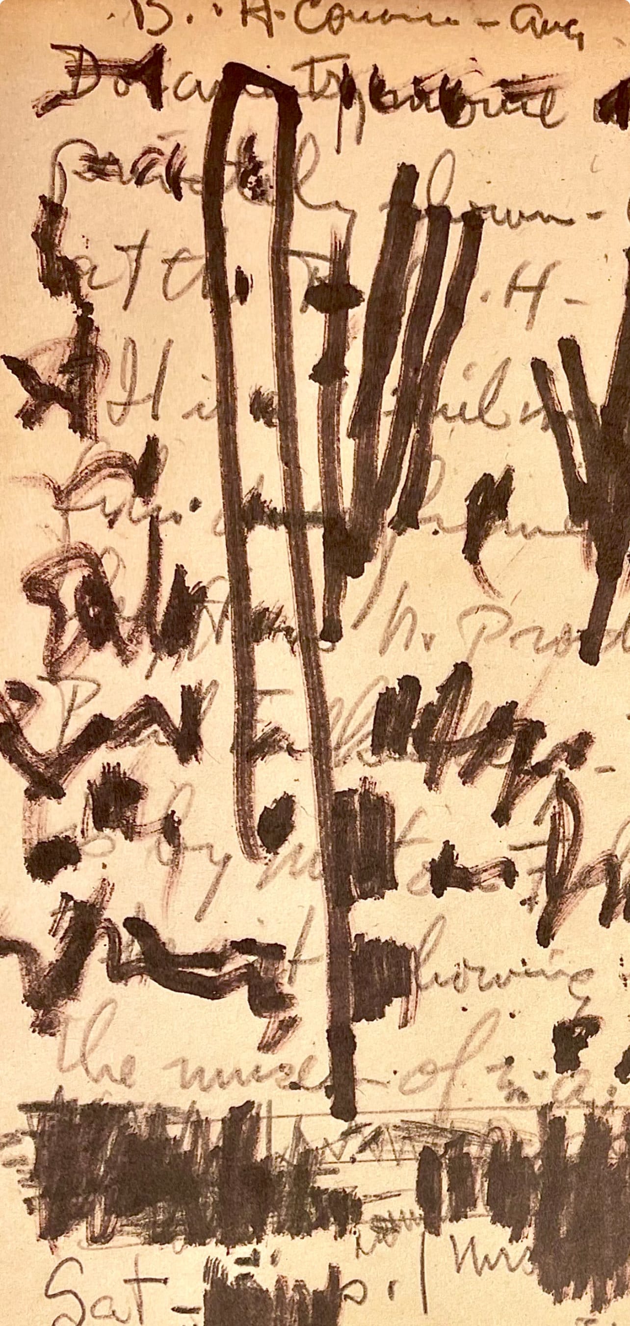 Jackson Pollock, Composition, Jackson Pollock, The Last Sketchbook, Limited Edition Lithograph