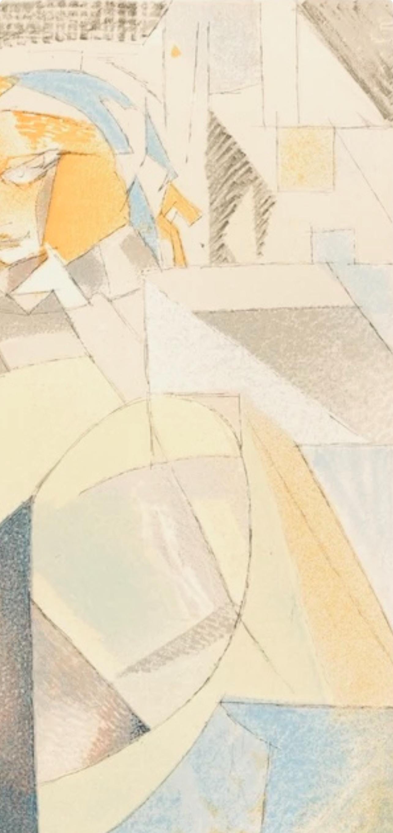 Jacques Villon, Composition, Regards sur Paris, Limited Edition Lithograph