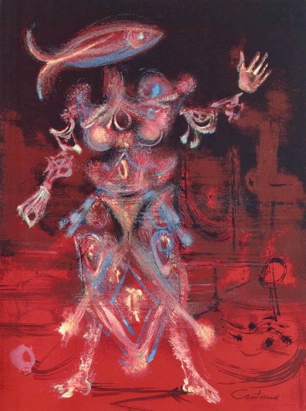 Lucien Coutaud, Composition, Variations sur l'imaginaire, Limited Edition Lithograph