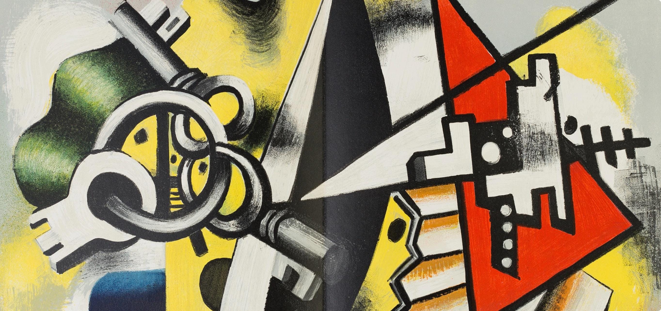 Fernand Léger, Composition, Derrière le miroir, Limited Edition Lithograph