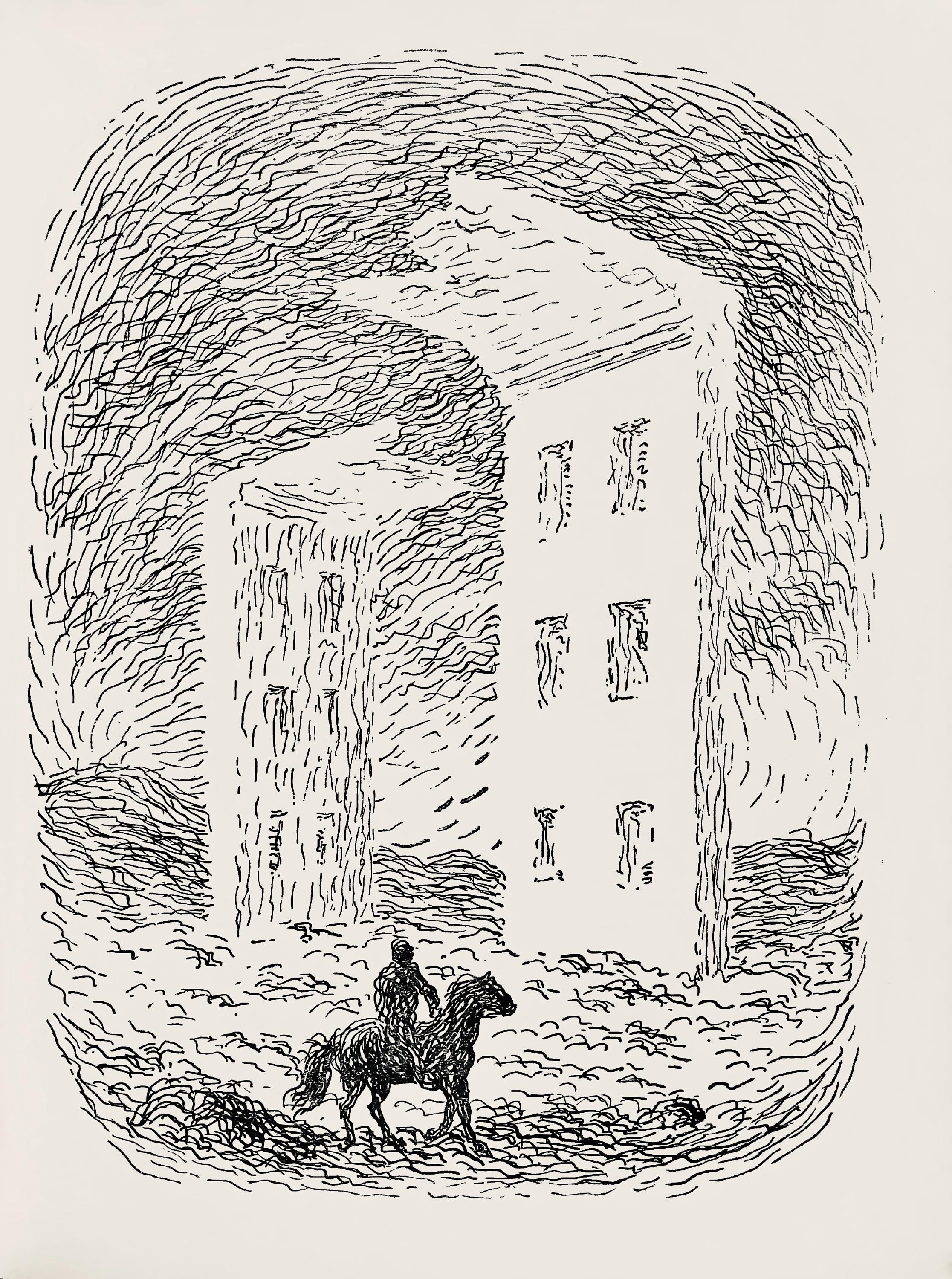 René Magritte, Composition, Les chants de Maldoror, Limited Edition Lithograph