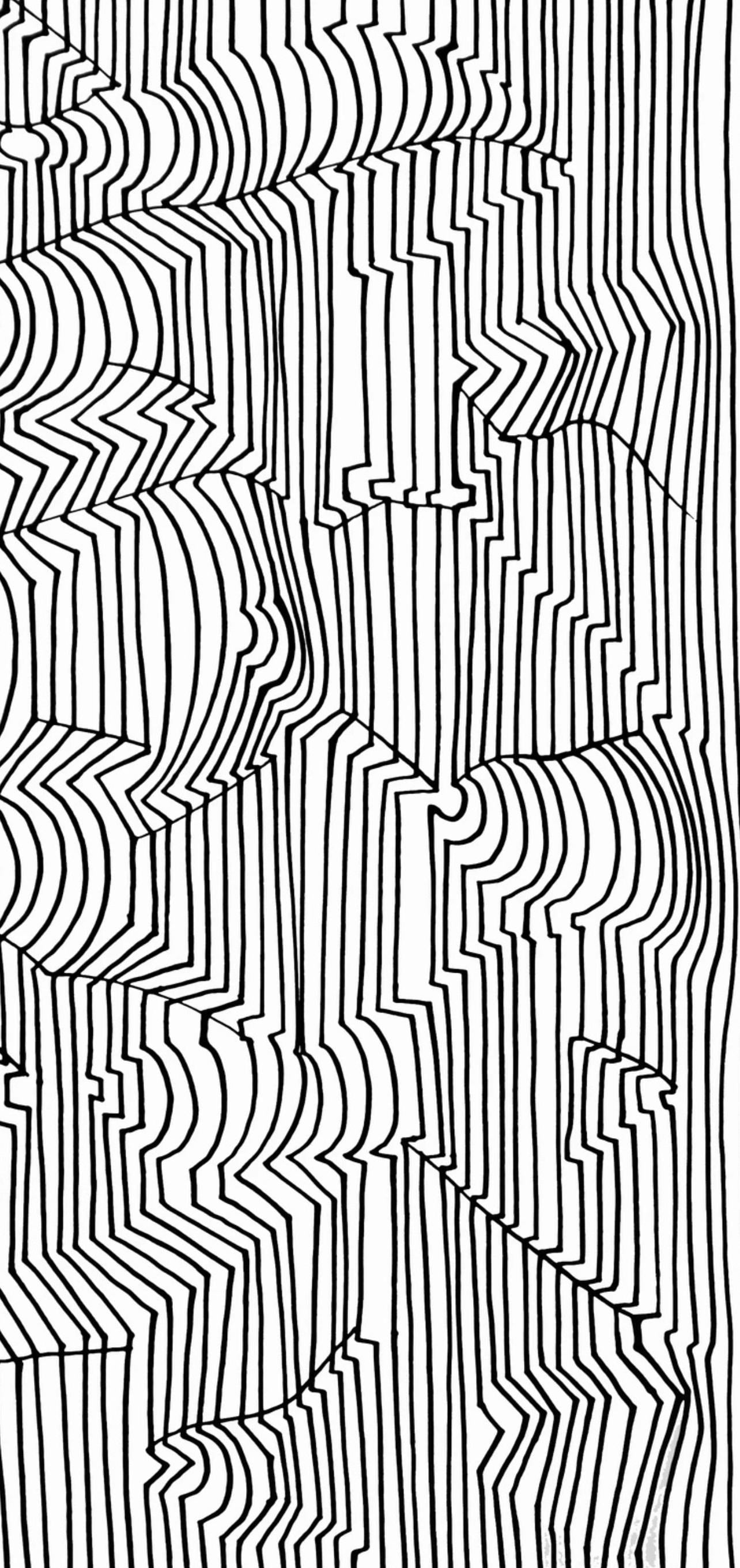 Victor Vasarely, Composition, Ondulatoires, Limited Edition Héliogravure