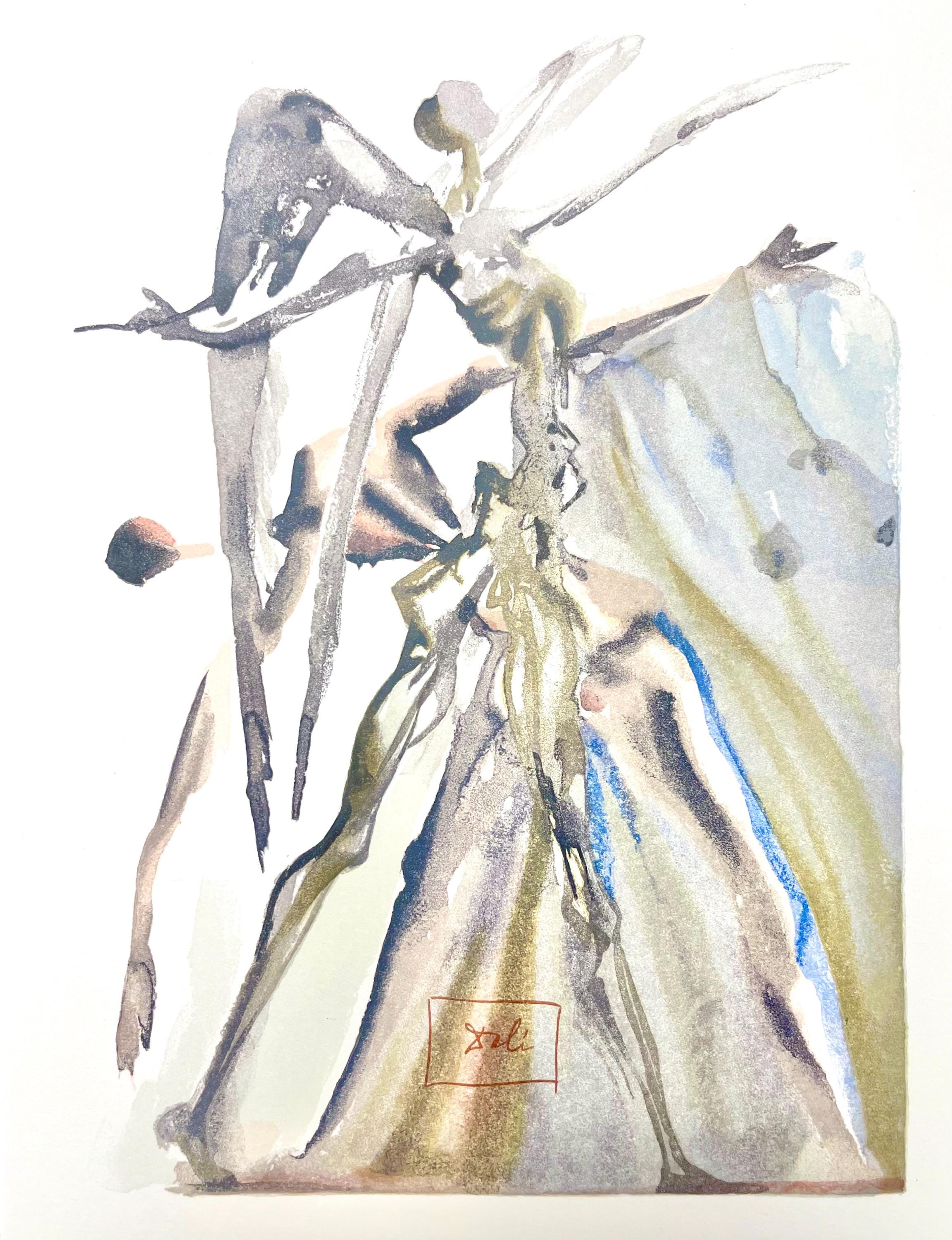 Salvador Dali, Fegefeuer IV (Field 189-200; Michler/Löpsinger 1039-1138), Die Göttliche Komödie, Signed, Limited Edition Woodcut