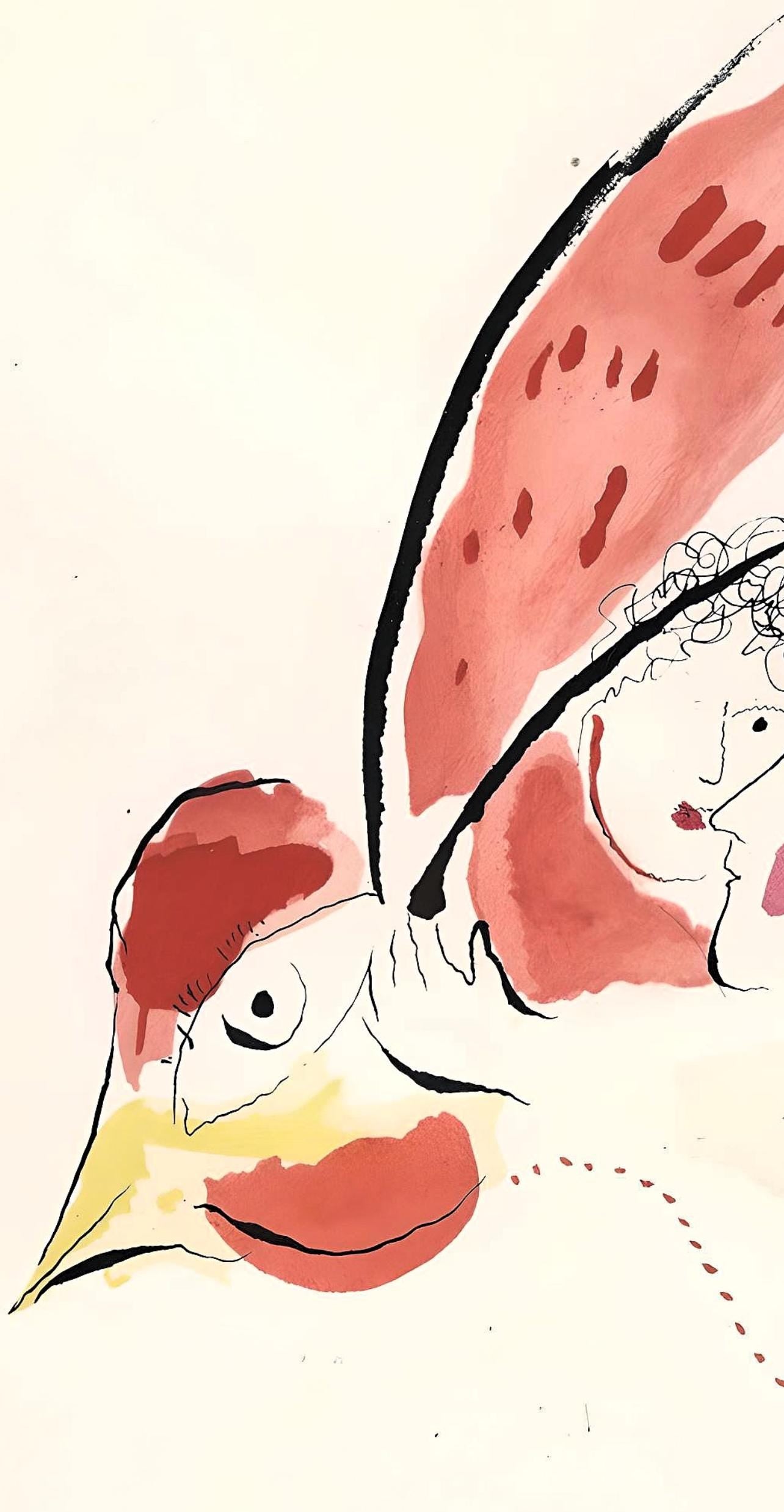 Marc Chagall, Composition, Le Dur Désir de Durer, Limited Edition Lithograph