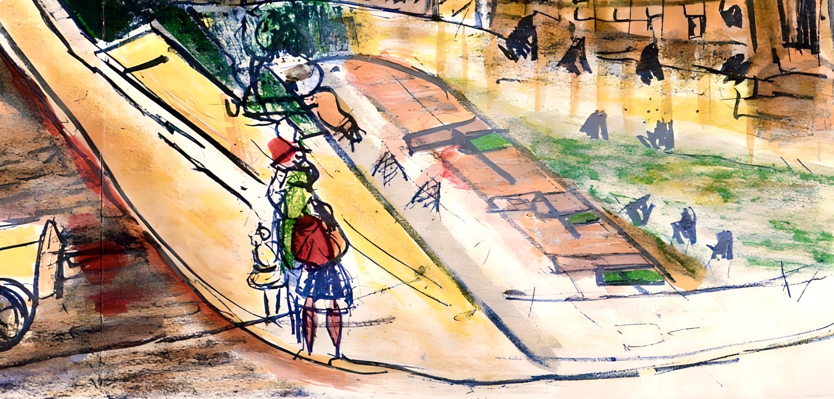 Michel Kikoïne, Les Invalides, Au Temps de Paris Seine, Limited Edition Lithograph