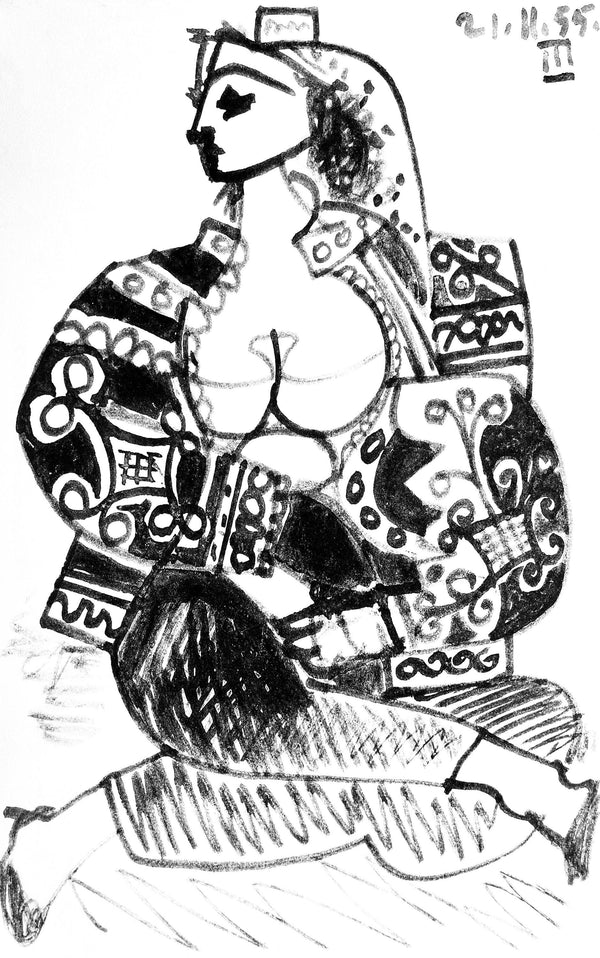 Pablo Picasso, Composition (Cramer 101), Carnet de la Californie, Limited Edition Lithograph