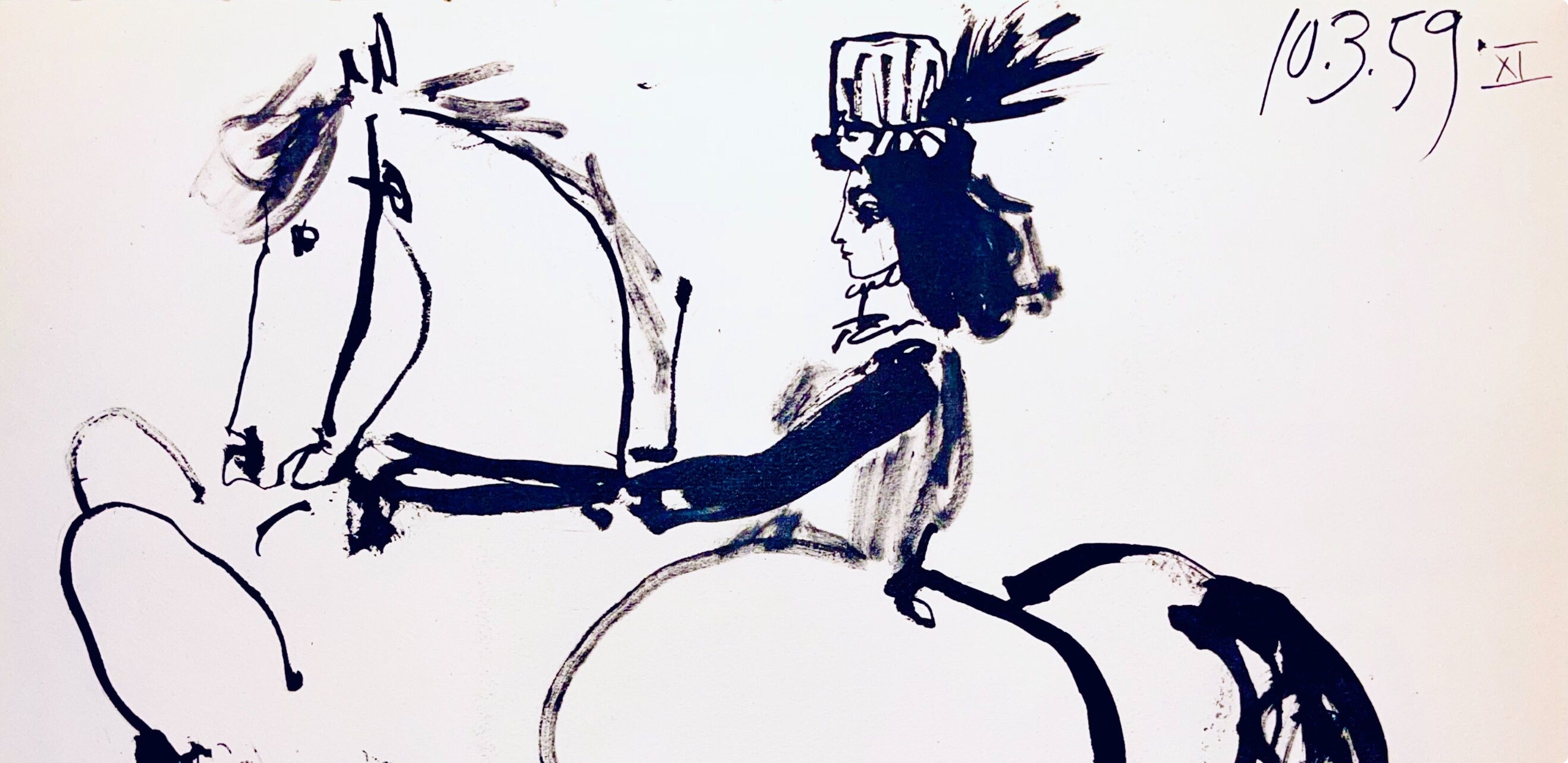 Pablo Picasso, Composition (Bloch 1276; Czwiklitzer 23), Toros y Toreros, Limited Edition Lithograph
