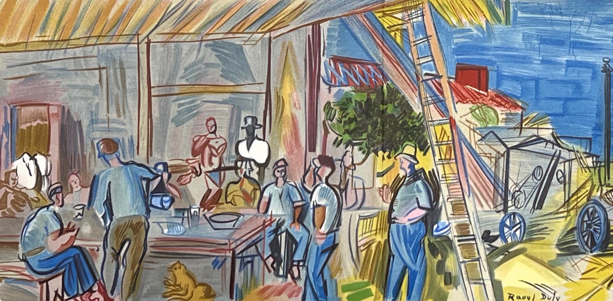 Raoul Dufy, Les Moissonneurs, Lettre à mon peintre Raoul Dufy, Limited Edition Lithograph