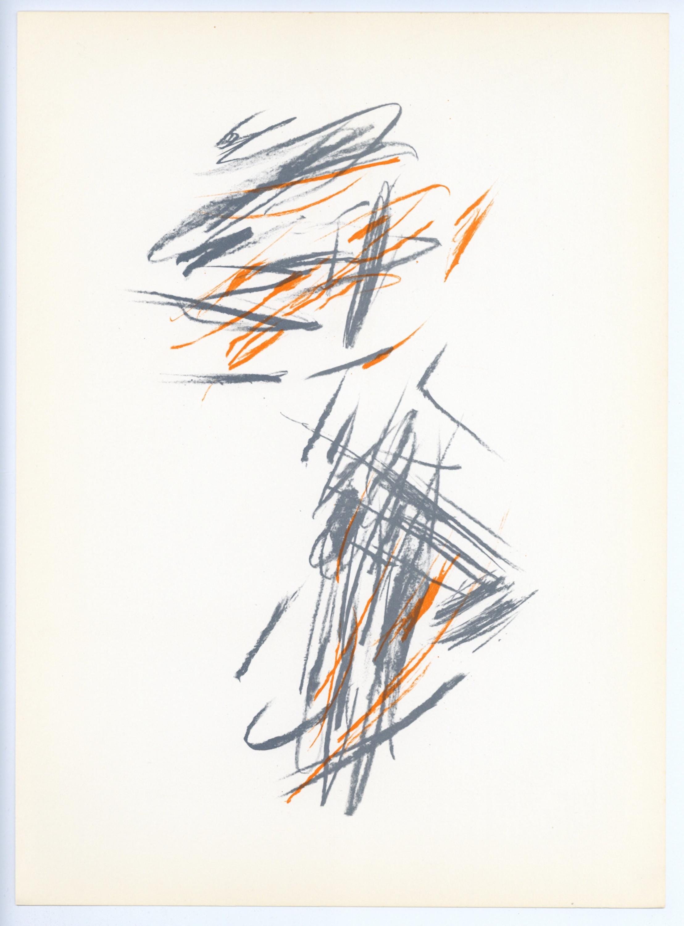 Jean Bazaine, Composition, Derrière le miroir, Limited Edition Lithograph