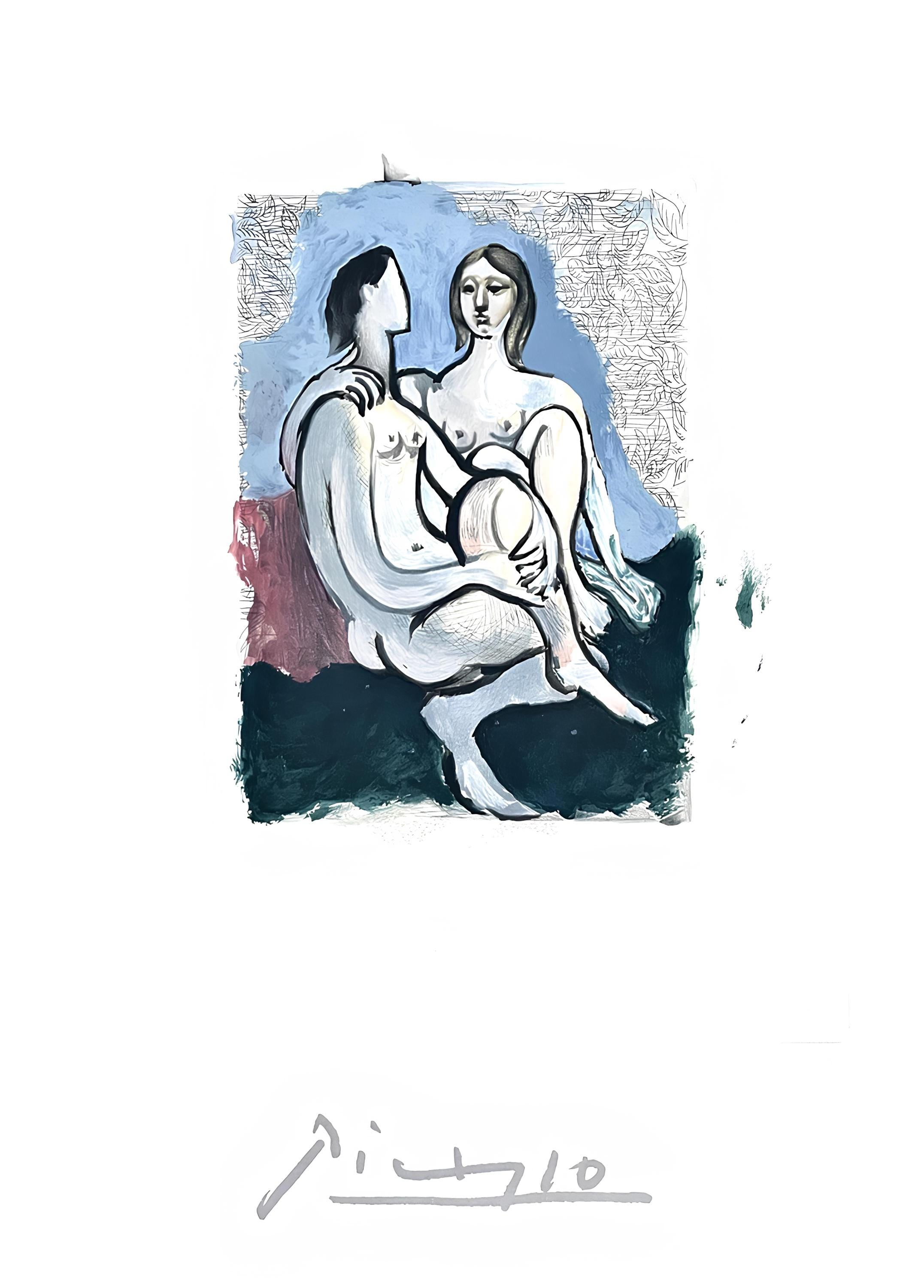 Pablo Picasso, La Couple, Marina Picasso Collection, Official Limited Edition Lithograph