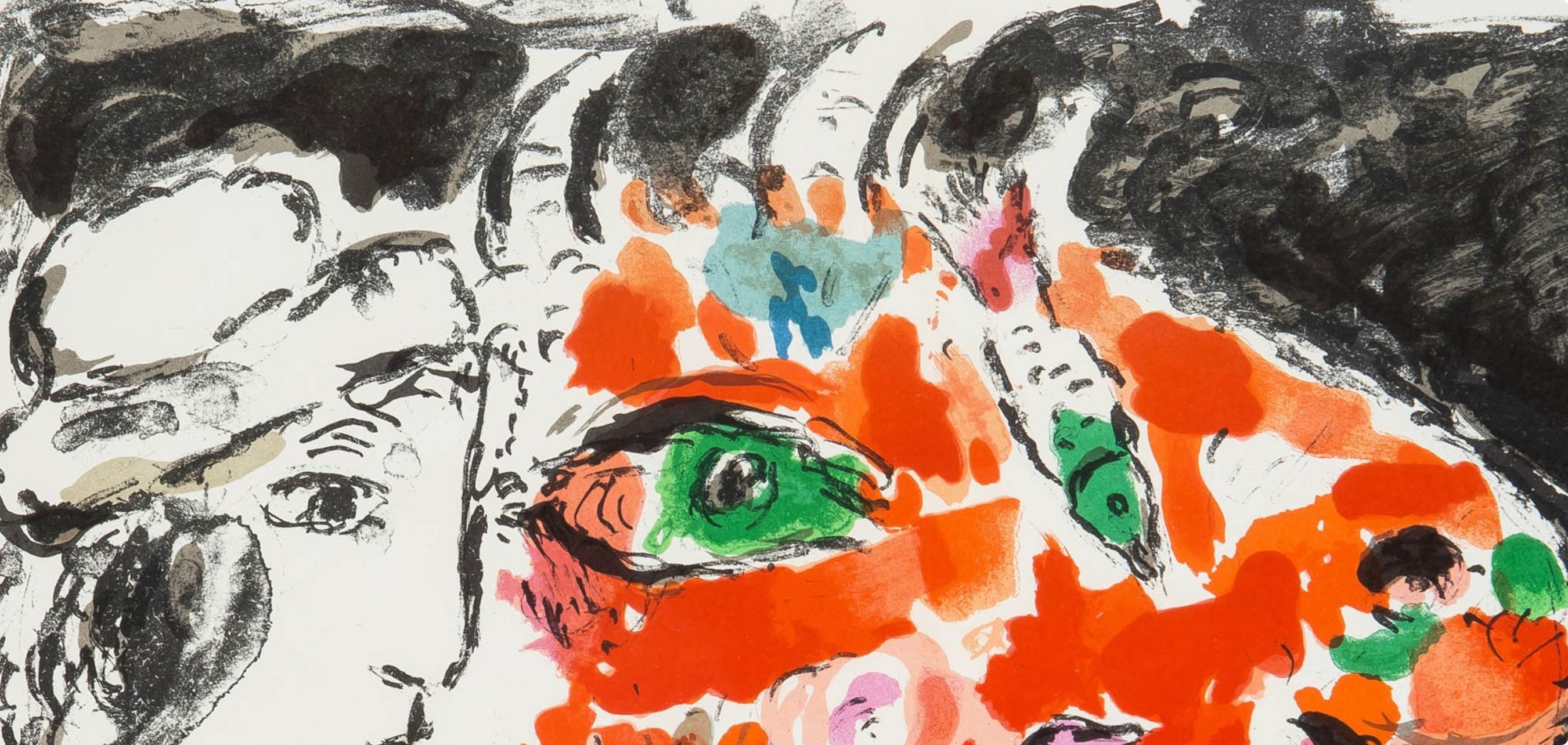 Marc Chagall, Composition (Cramer 91; Mourlot 651), Derrière le miroir, Limited Edition Lithograph