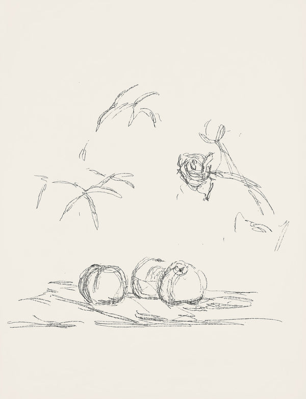 Alberto Giacometti, Fleurs, Souvenirs et portraits d'artistes, Limited Edition Lithograph